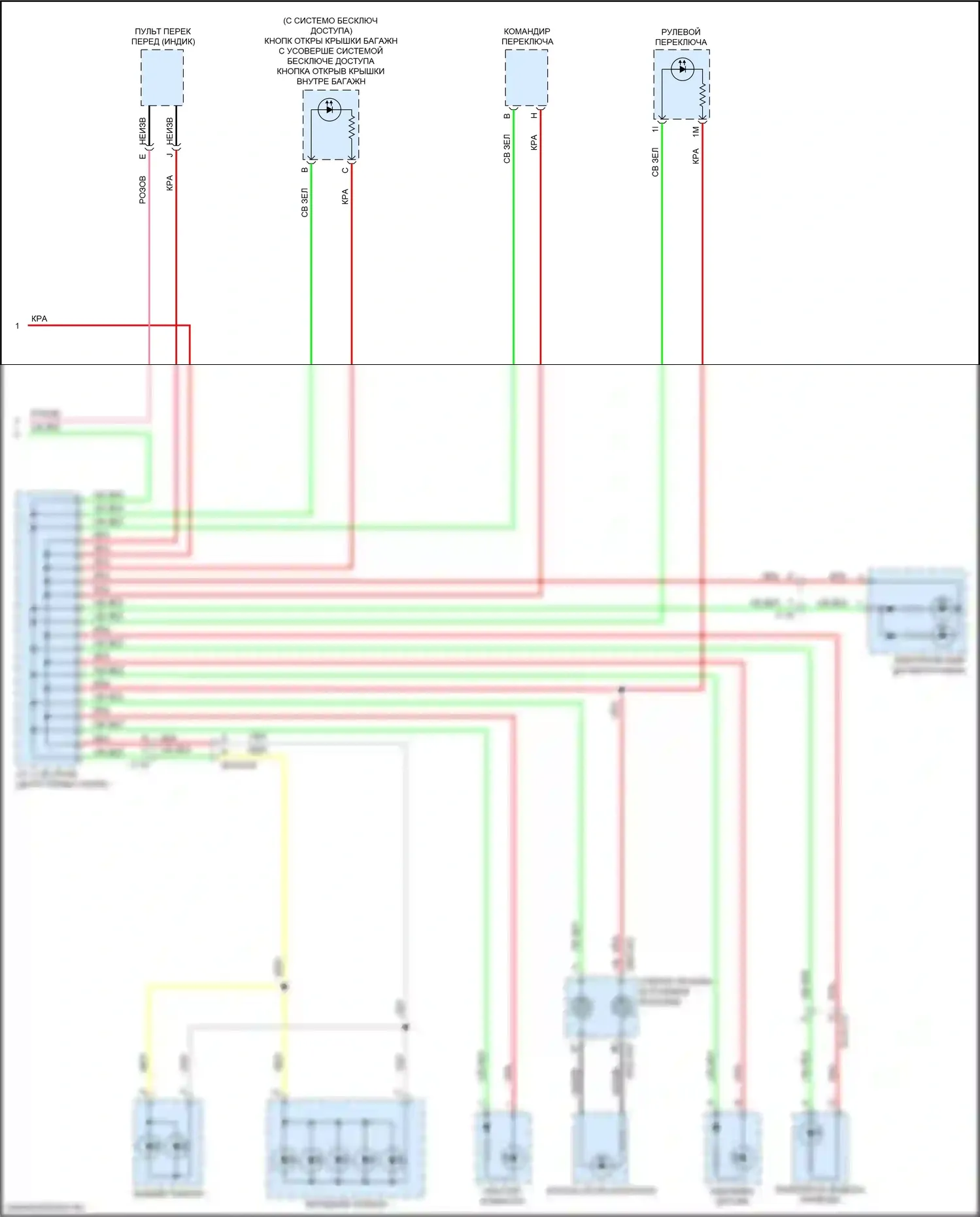 6 Mazda GJ рестайлинг 2 (2018-2024): Электросхема подсветки приборной панели (2 из 2) 