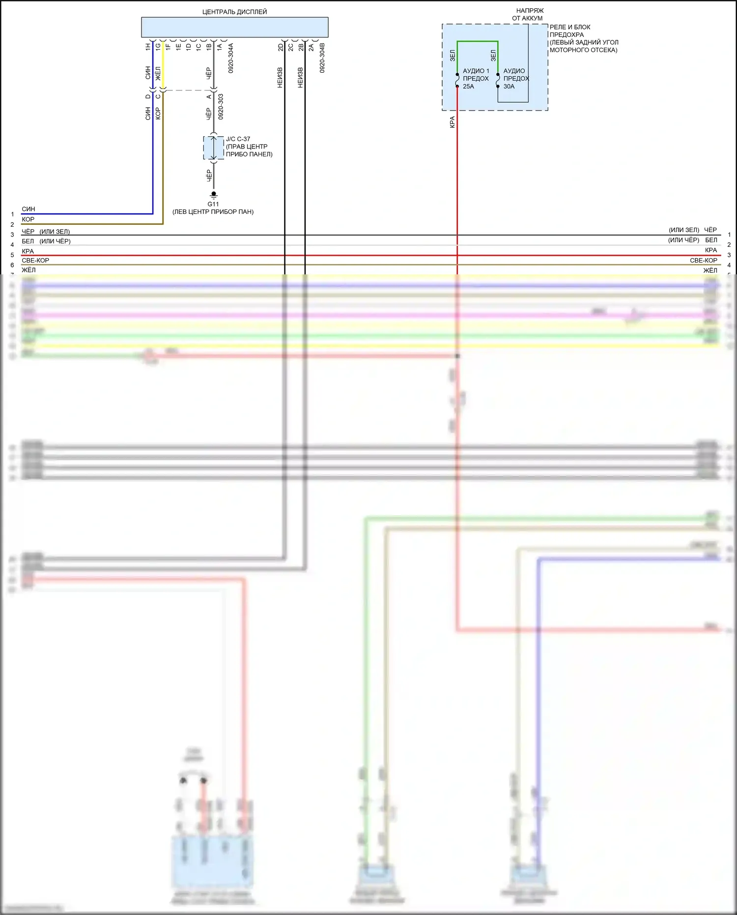6 Mazda GJ рестайлинг 2 (2018-2024): Электросхема навигации, с bose (3 из 6) 