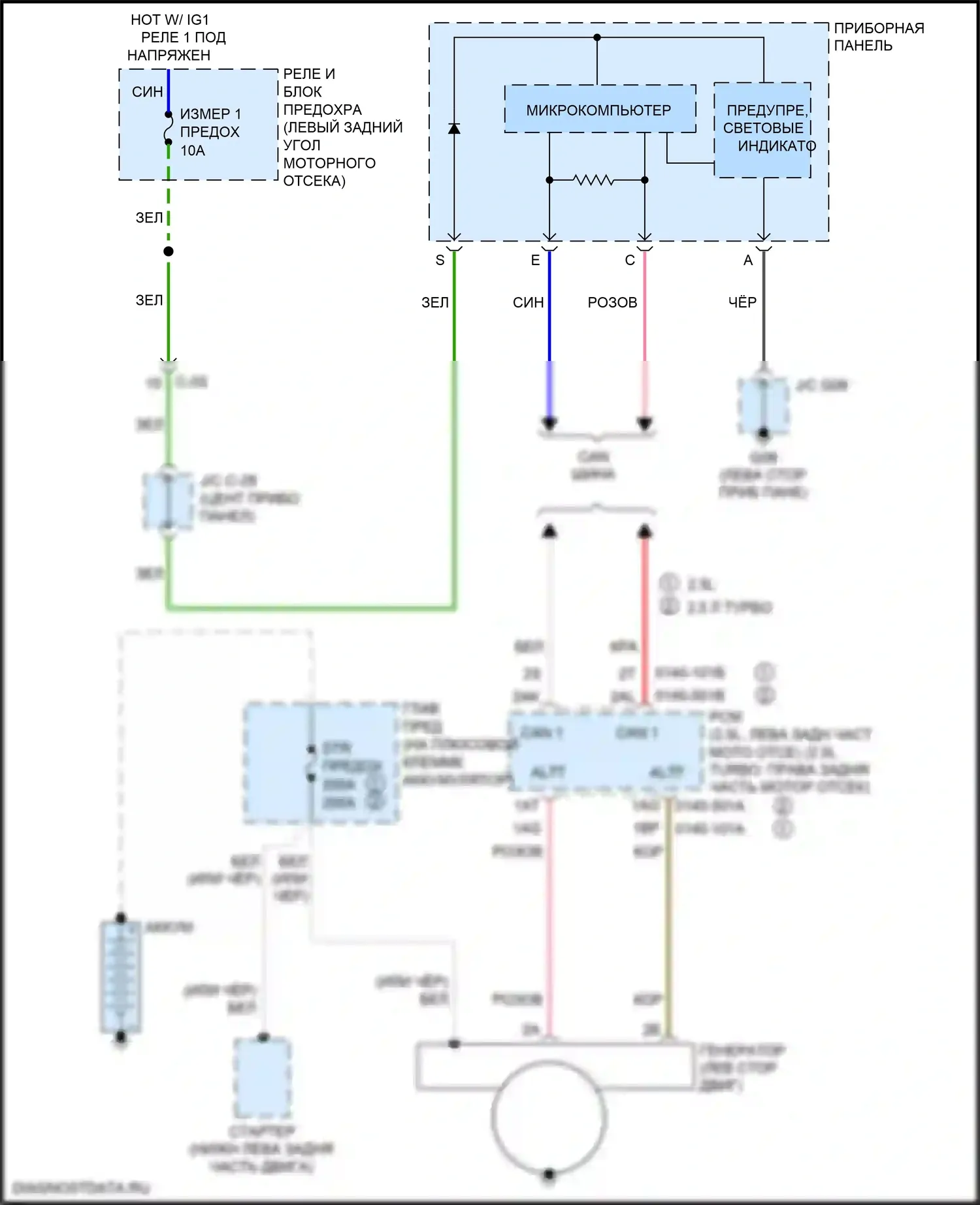 6 Mazda GJ рестайлинг 2 (2018-2024): Электросхема генератора 