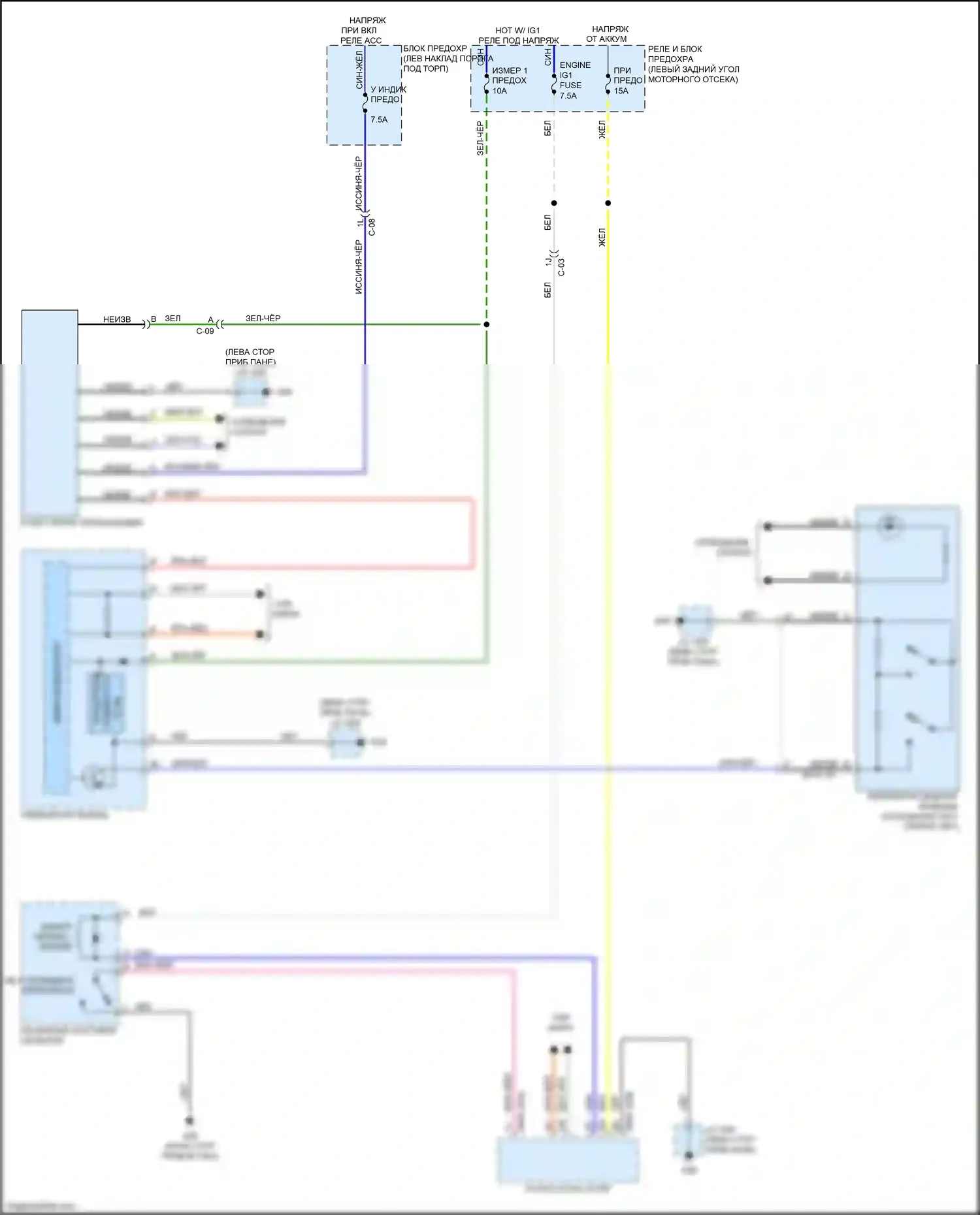 6 Mazda GJ рестайлинг (2015-2018): Электросхема блокировки селектора 