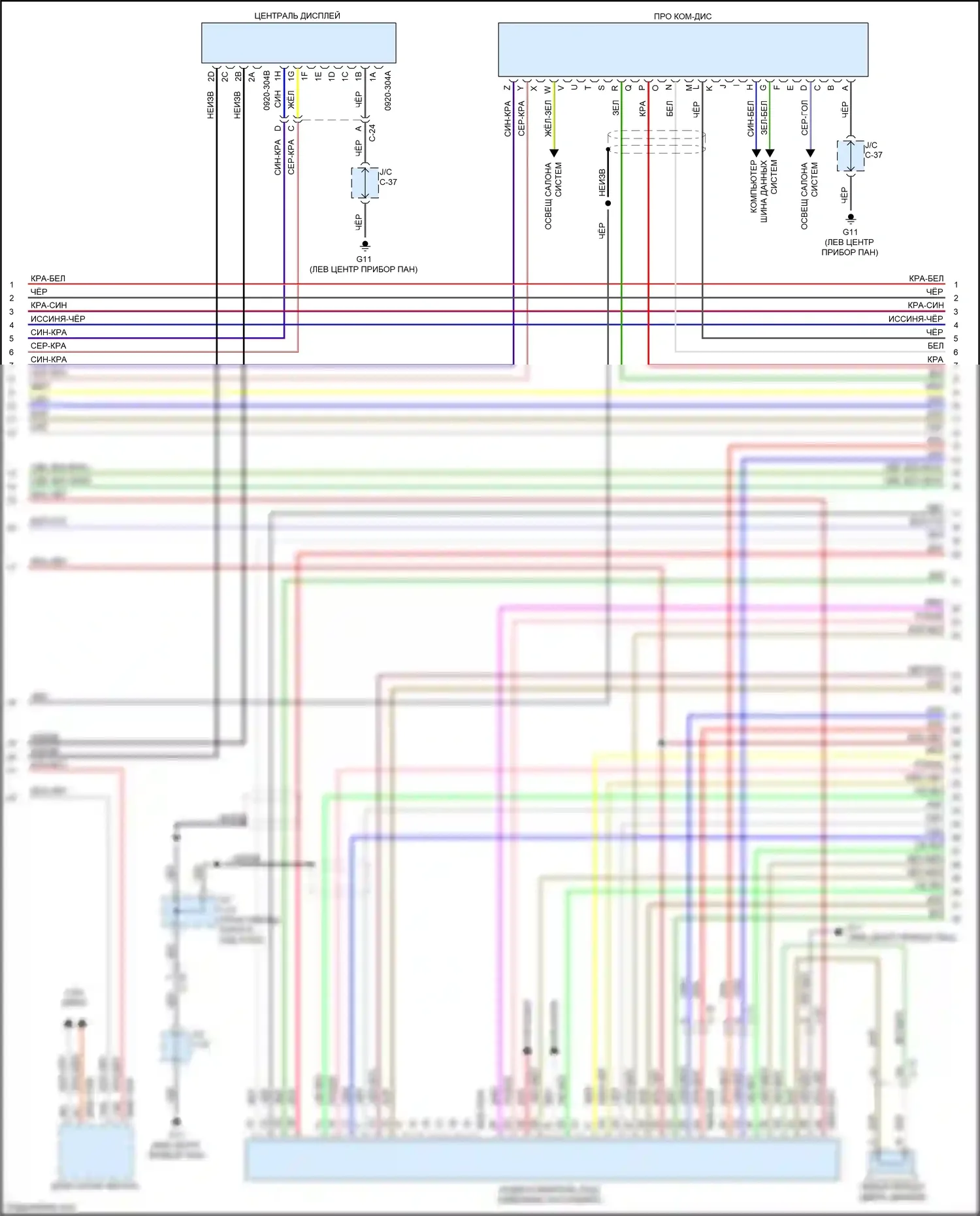 6 Mazda GJ рестайлинг (2015-2018): Электросхема магнитолы, с bose (3 из 4) 