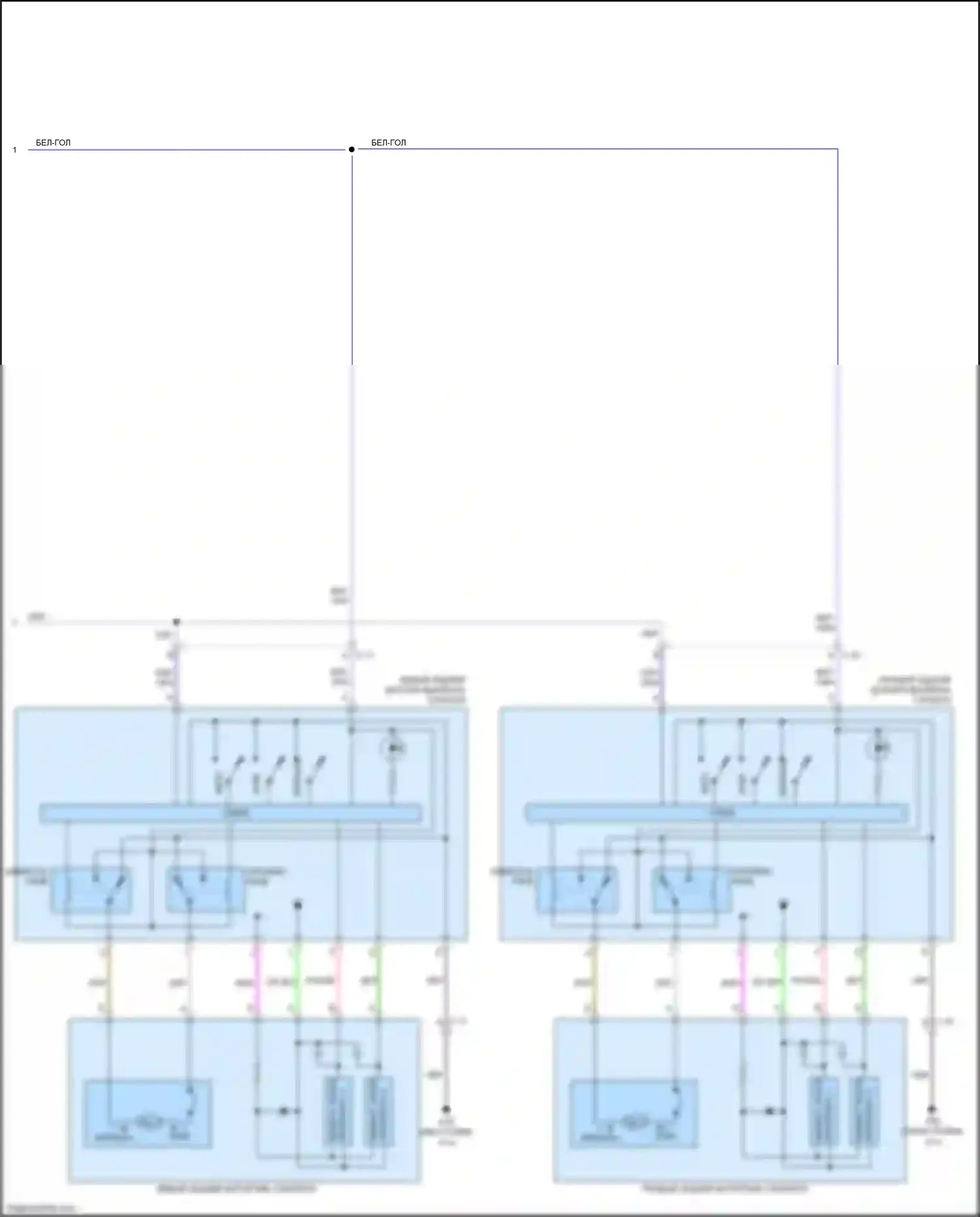6 Mazda GJ рестайлинг (2015-2018): Электросхема стеклоподъемников (2 из 2) 