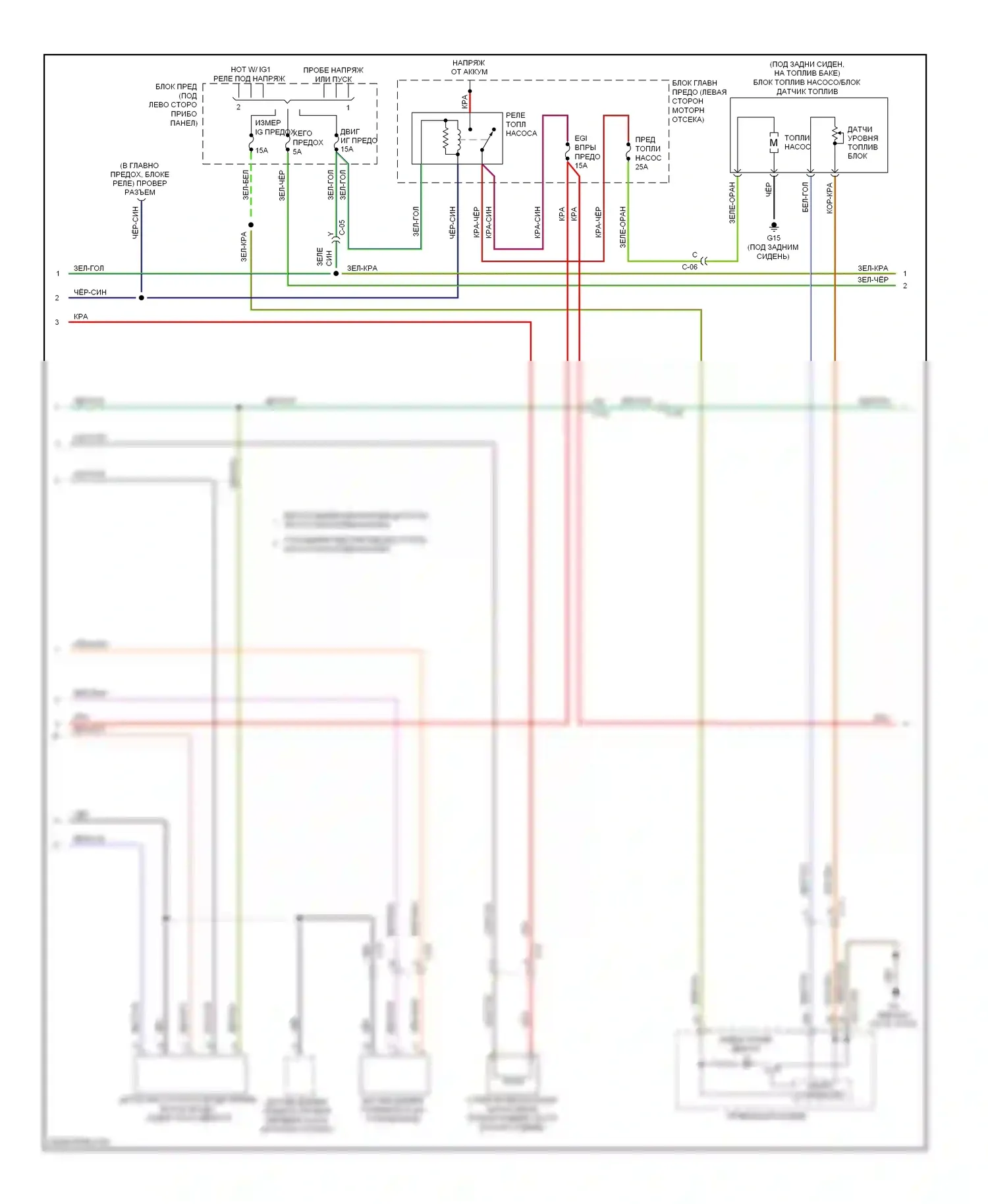 6 Mazda GJ (2012-2015): Электросхема двигателя 2.5l (2 из 4) 