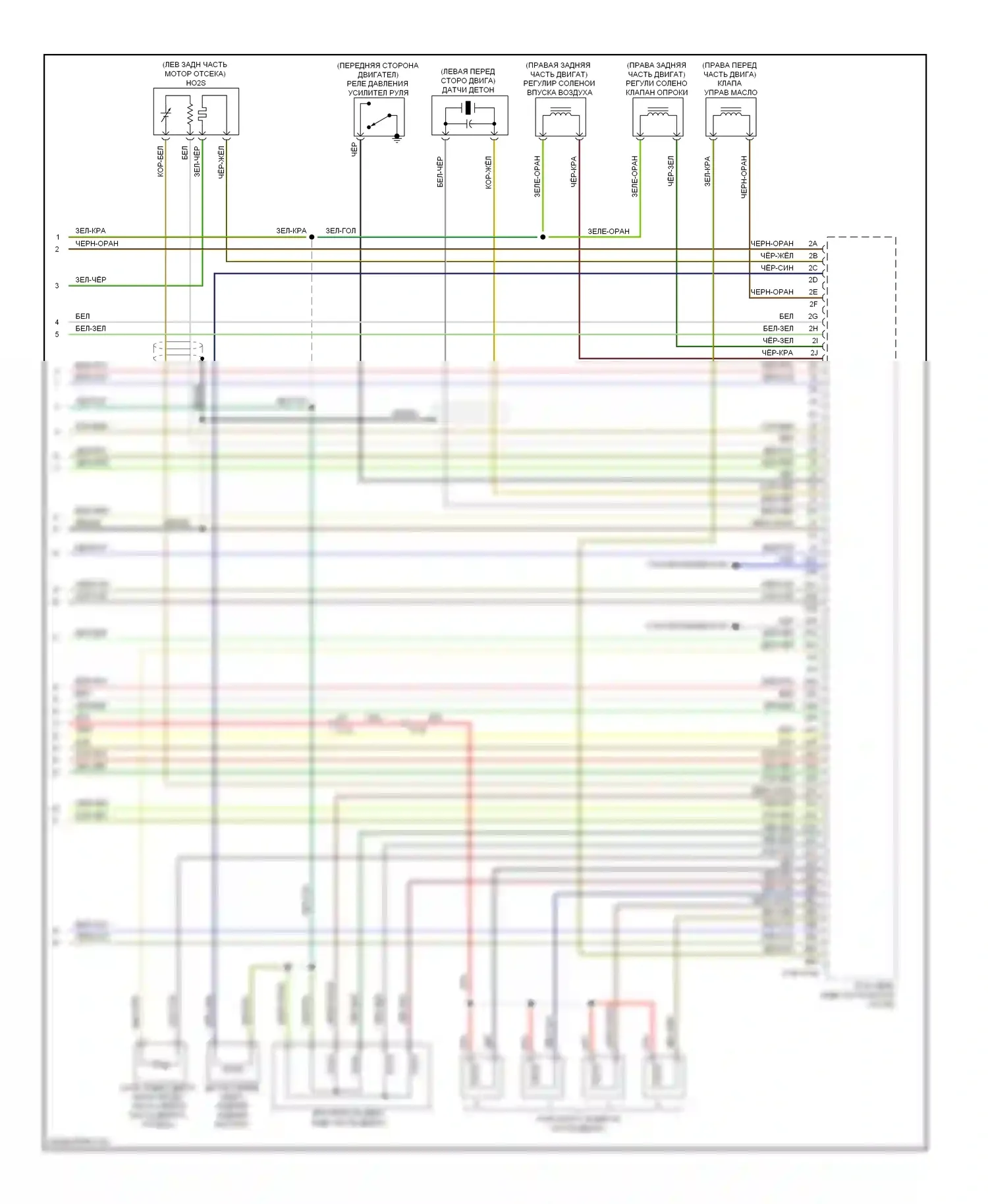 6 Mazda GJ (2012-2015): Электросхема двигателя 2.5l (4 из 4) 