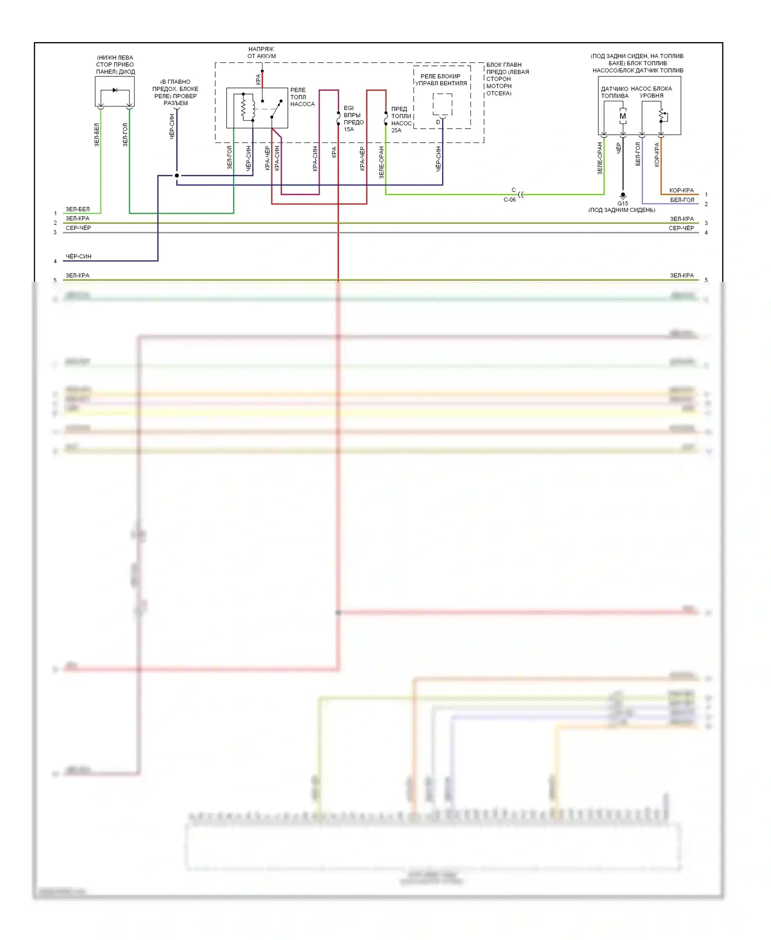 6 Mazda GJ (2012-2015): Электросхема двигателя 3.7l (2 из 4) 