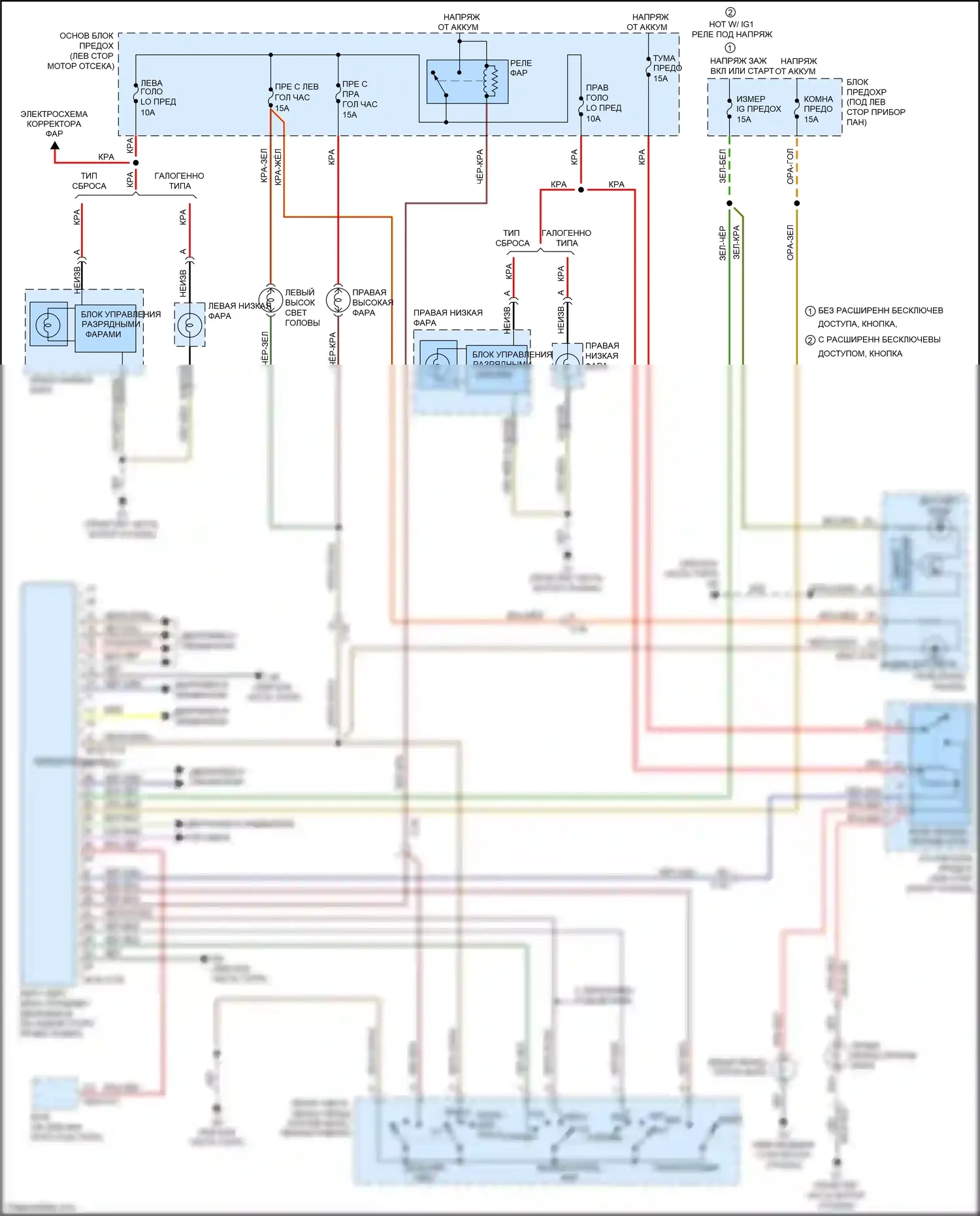 6 Mazda GJ (2012-2015): Электросхема фар, без дрели 