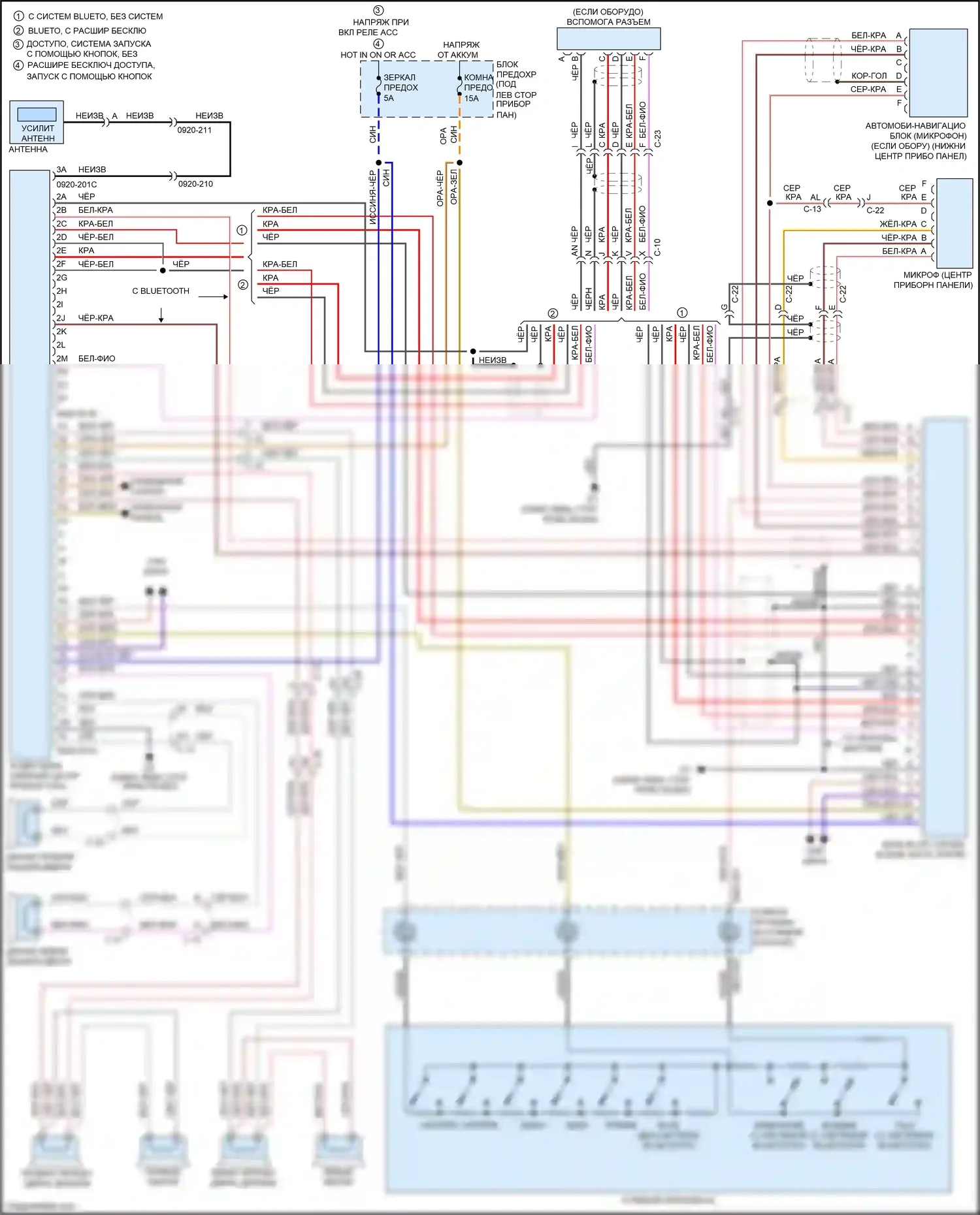 6 Mazda GJ (2012-2015): Электросхема магнитолы, без bose 