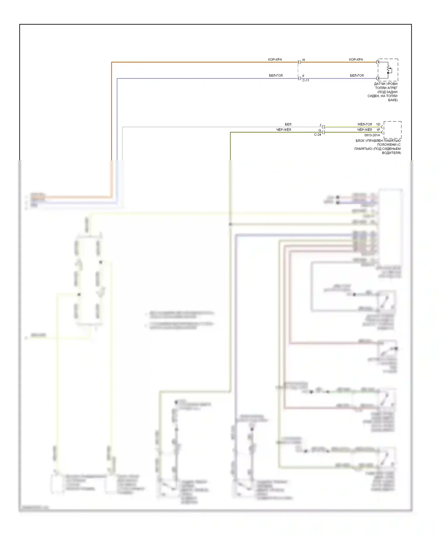 6 Mazda GJ (2012-2015): Электросхема приборной панели (2 из 2) 