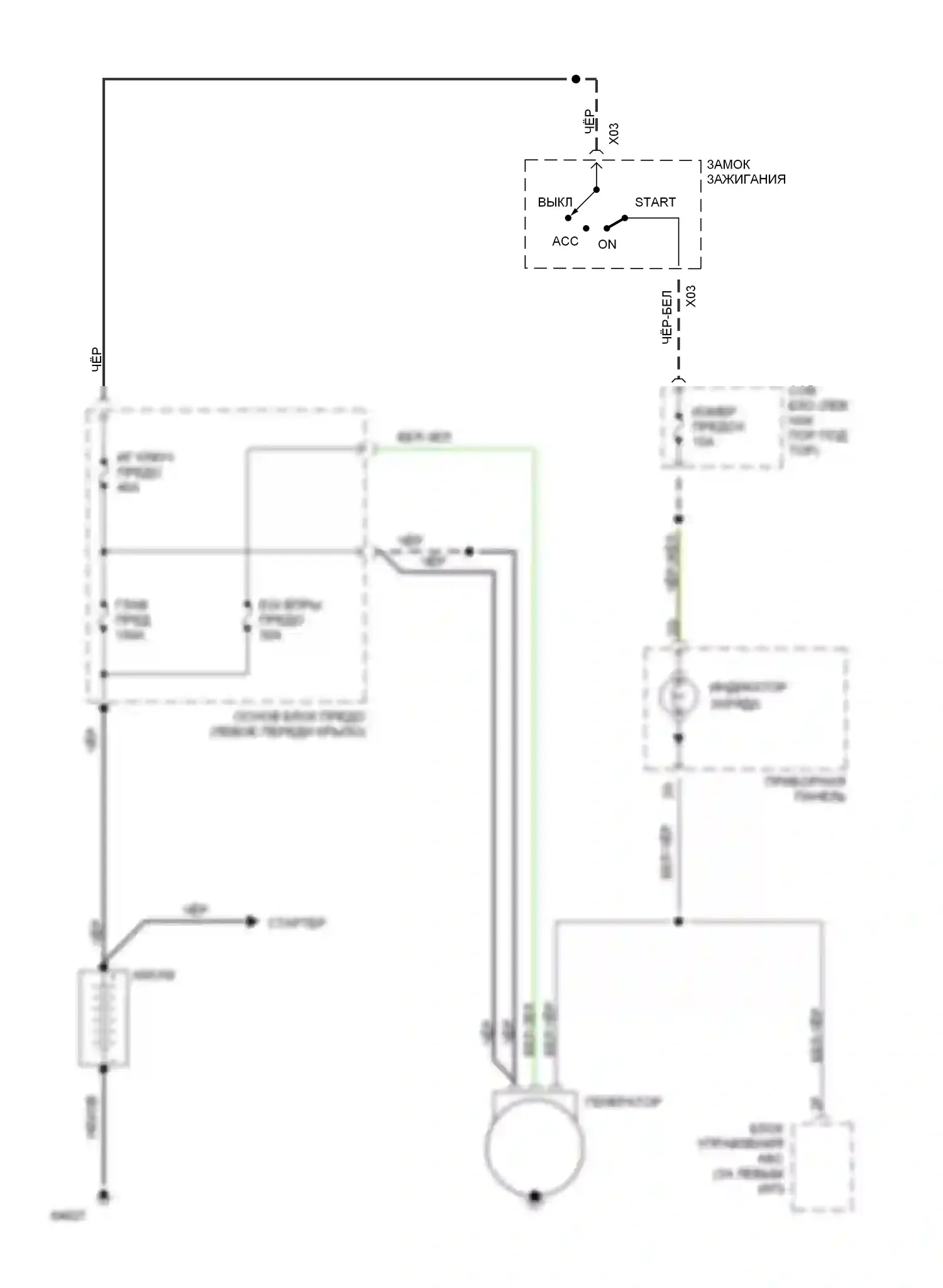 626 Mazda GD (1987-1996): Электросхема генератора 