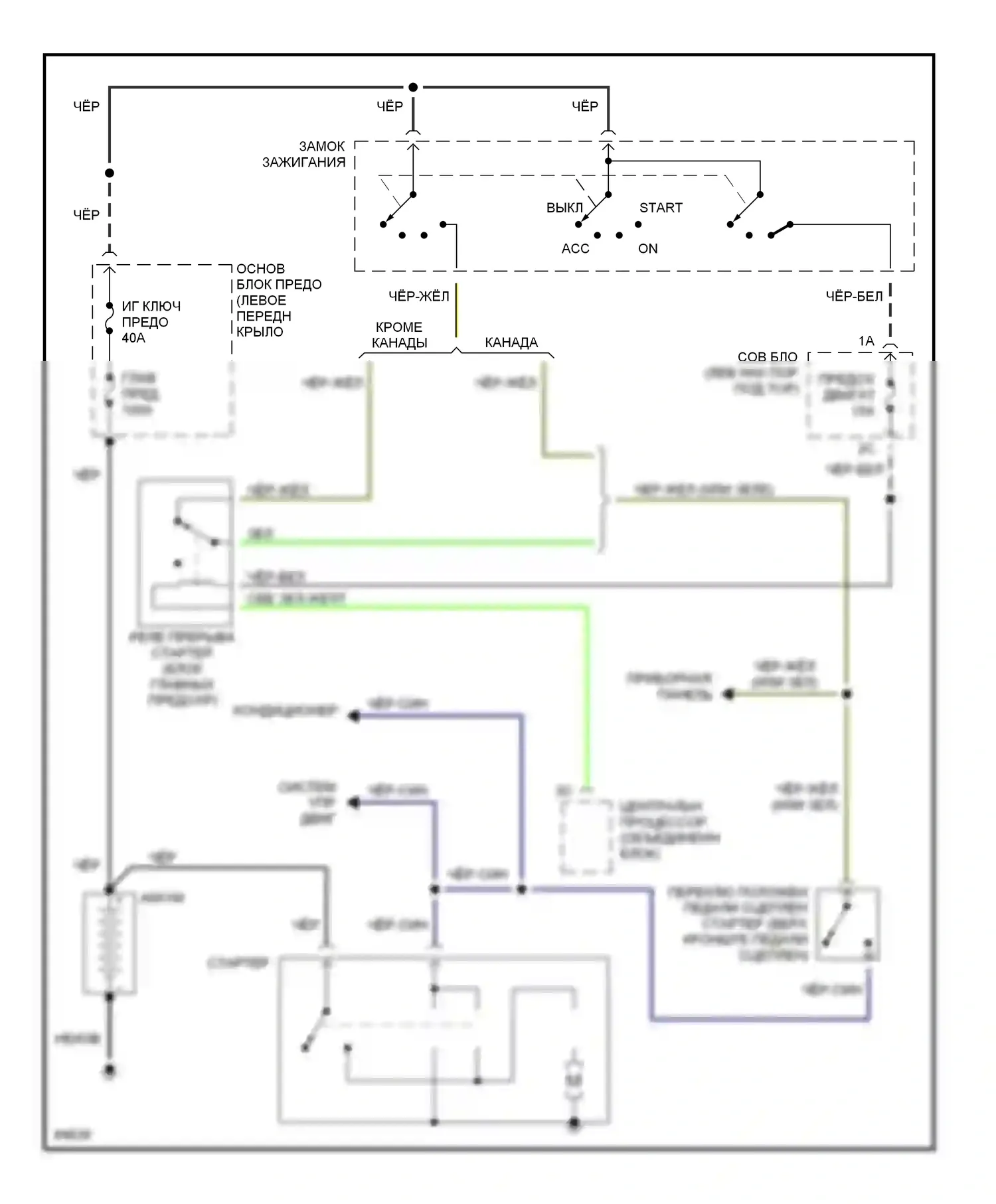626 Mazda GE (1991-1997): 2,5л, электросхема стартера/генератора, механическая коробка передач 