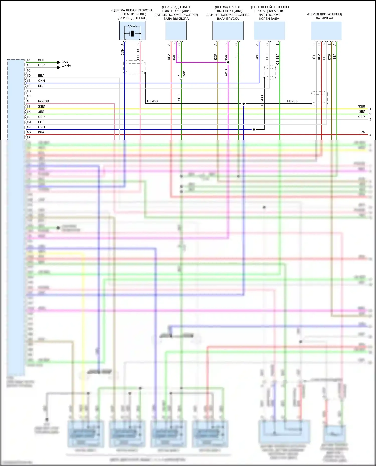 CX-3 Mazda I рестайлинг (2018-2024): Электросхема двигателя 2.0l skyactiv, с клапаном управления охлаждающей жидкостью (1 из 5) 