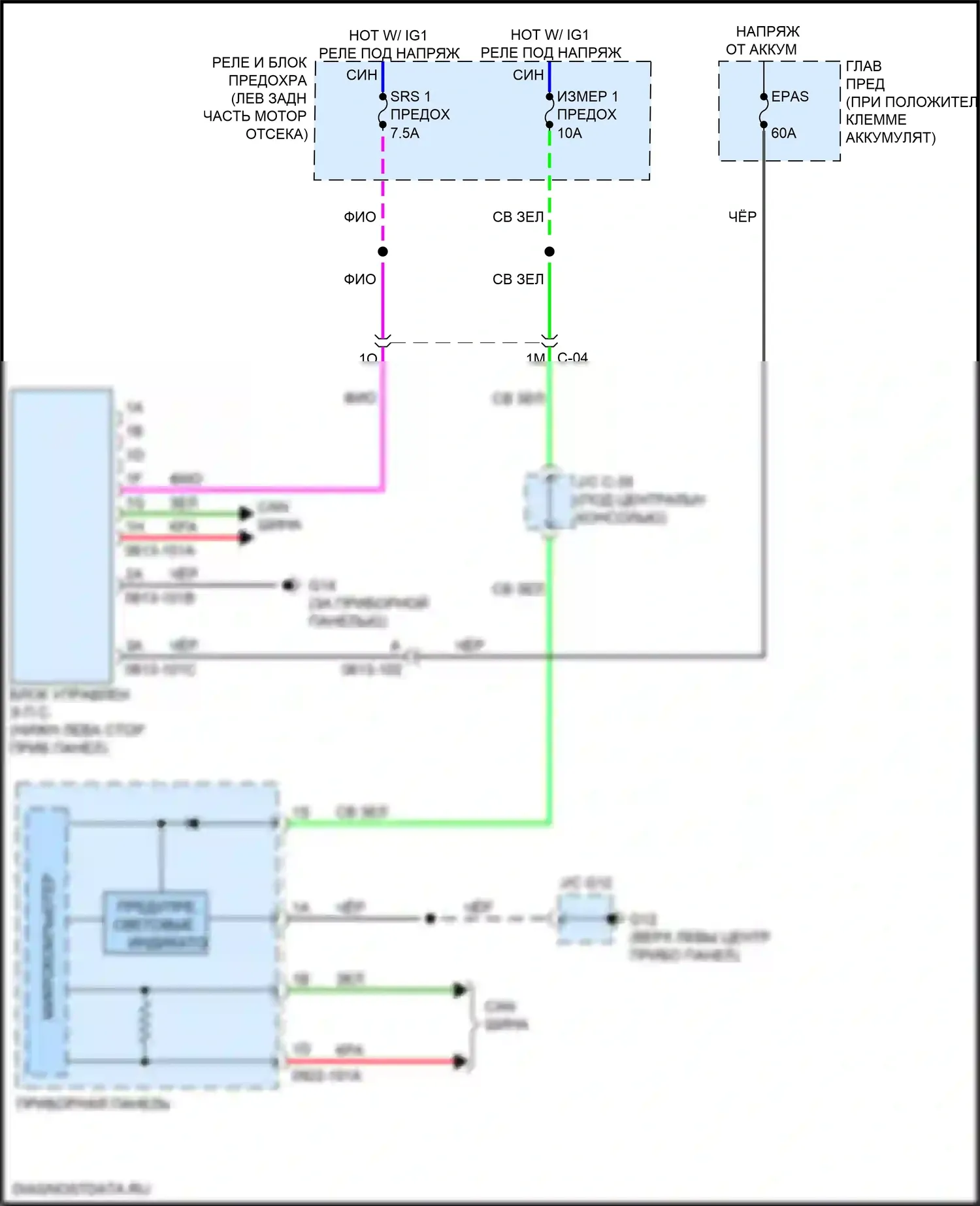 CX-3 Mazda I рестайлинг (2018-2024): Электросхема электроусилителя руля 