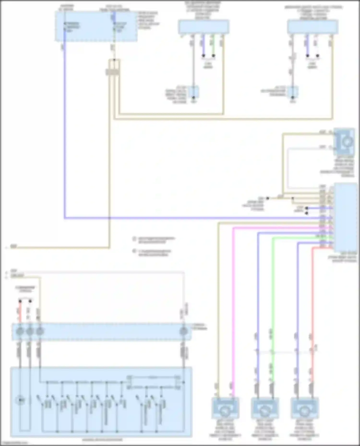 Электросхема подключения без радиолокационного круиз-контроля для Mazda CX-3 I (2015-2018)