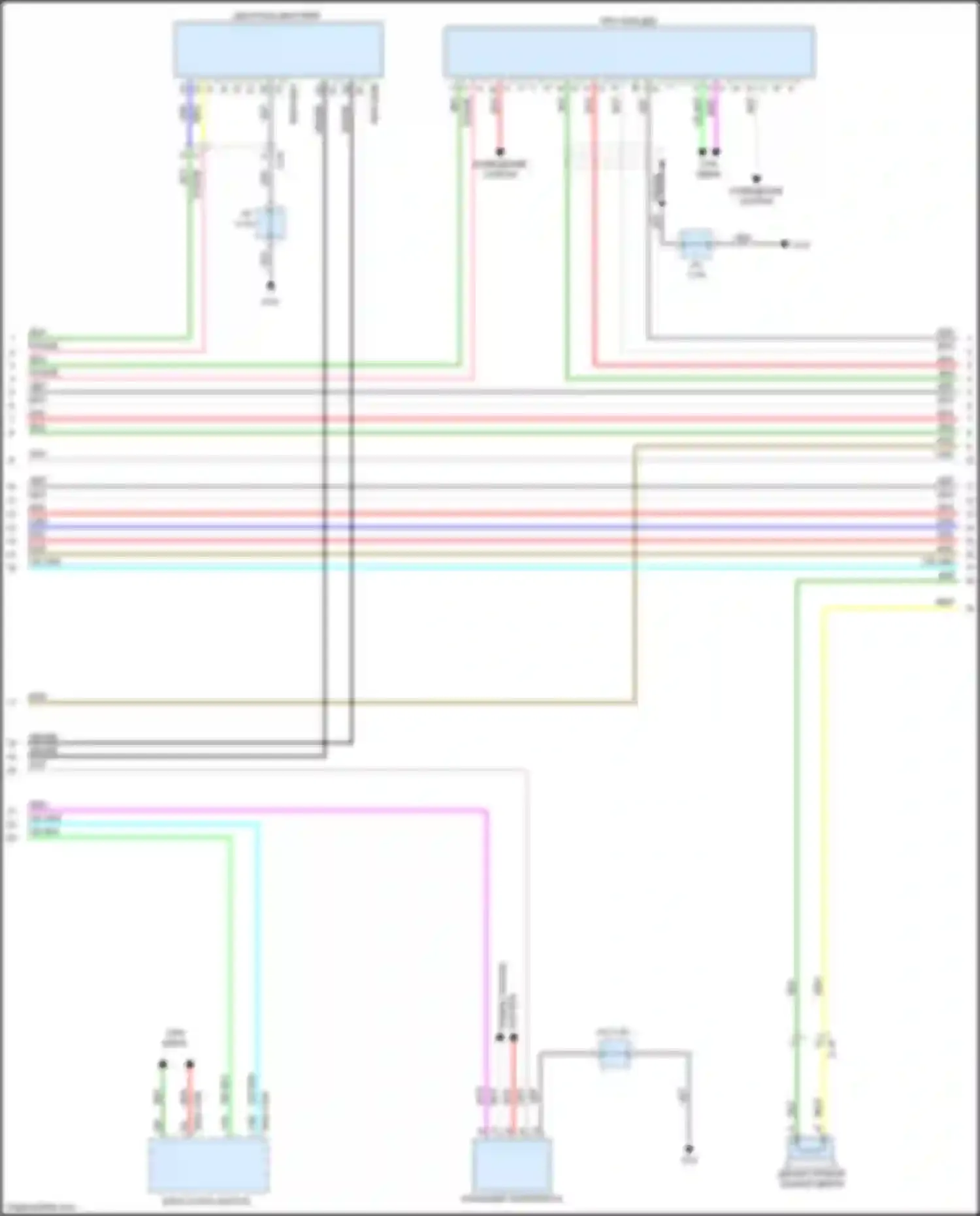 Электросхема подключения блока остановки запуска для Mazda CX-3 I (2015-2018)