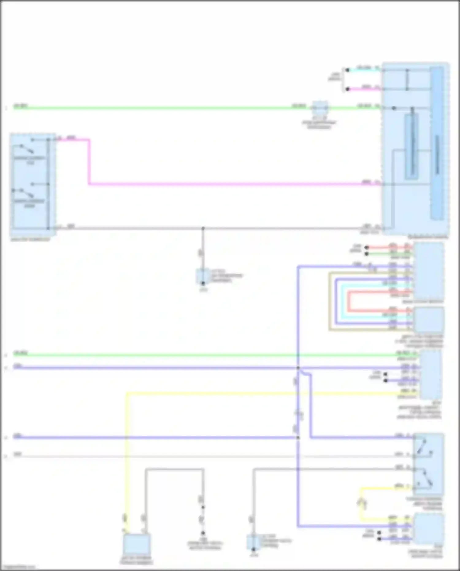 Электросхема подключения блока остановки запуска для Mazda CX-3 I (2015-2018)