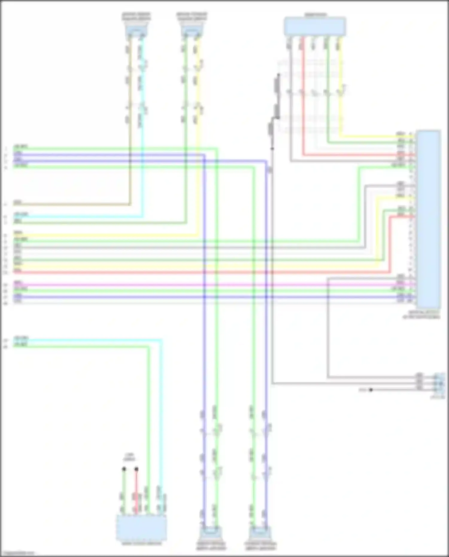 Электросхема подключения c-18 для Mazda CX-3 I (2015-2018)