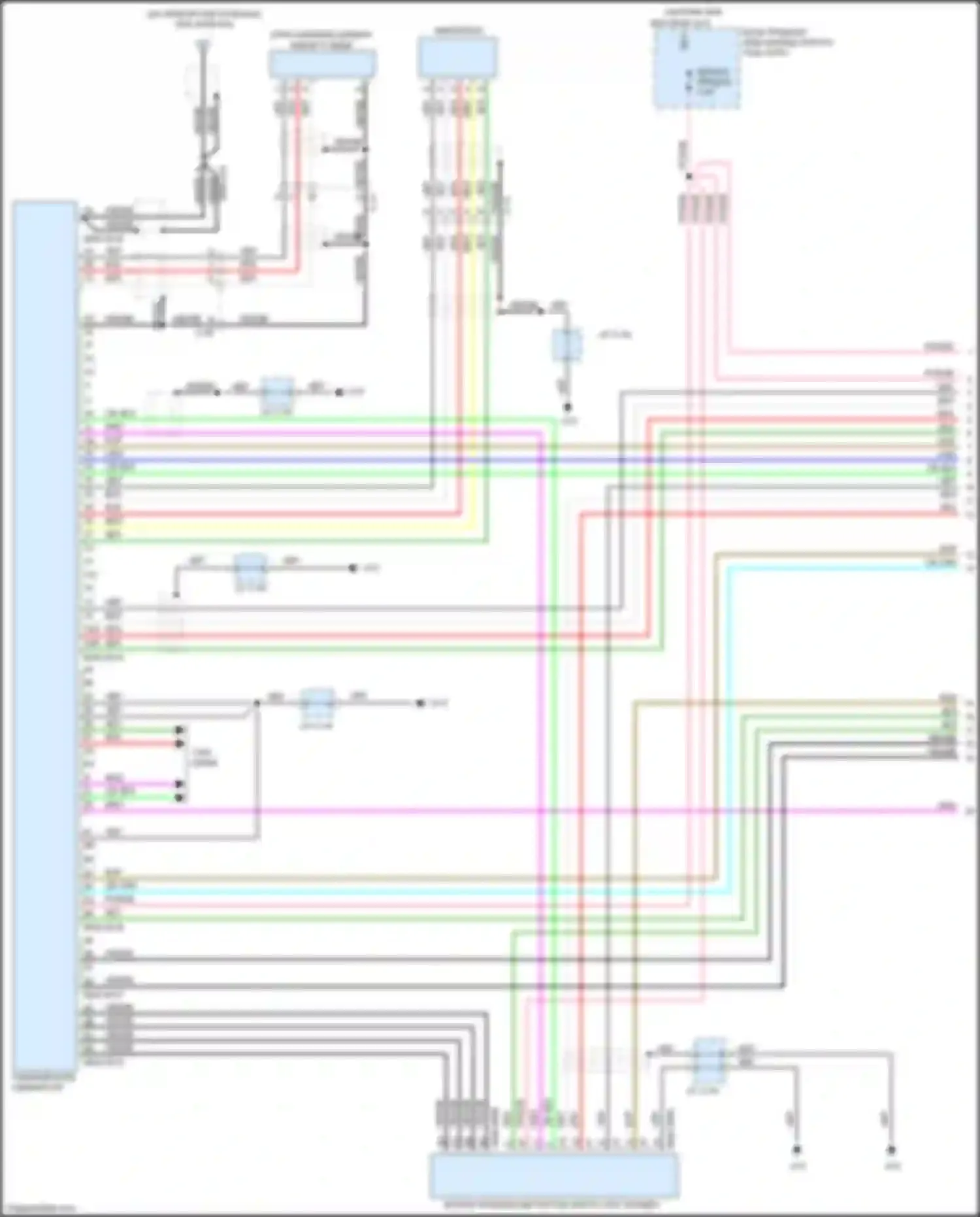 Электросхема подключения чёрного провода для Mazda CX-3 I (2015-2018)