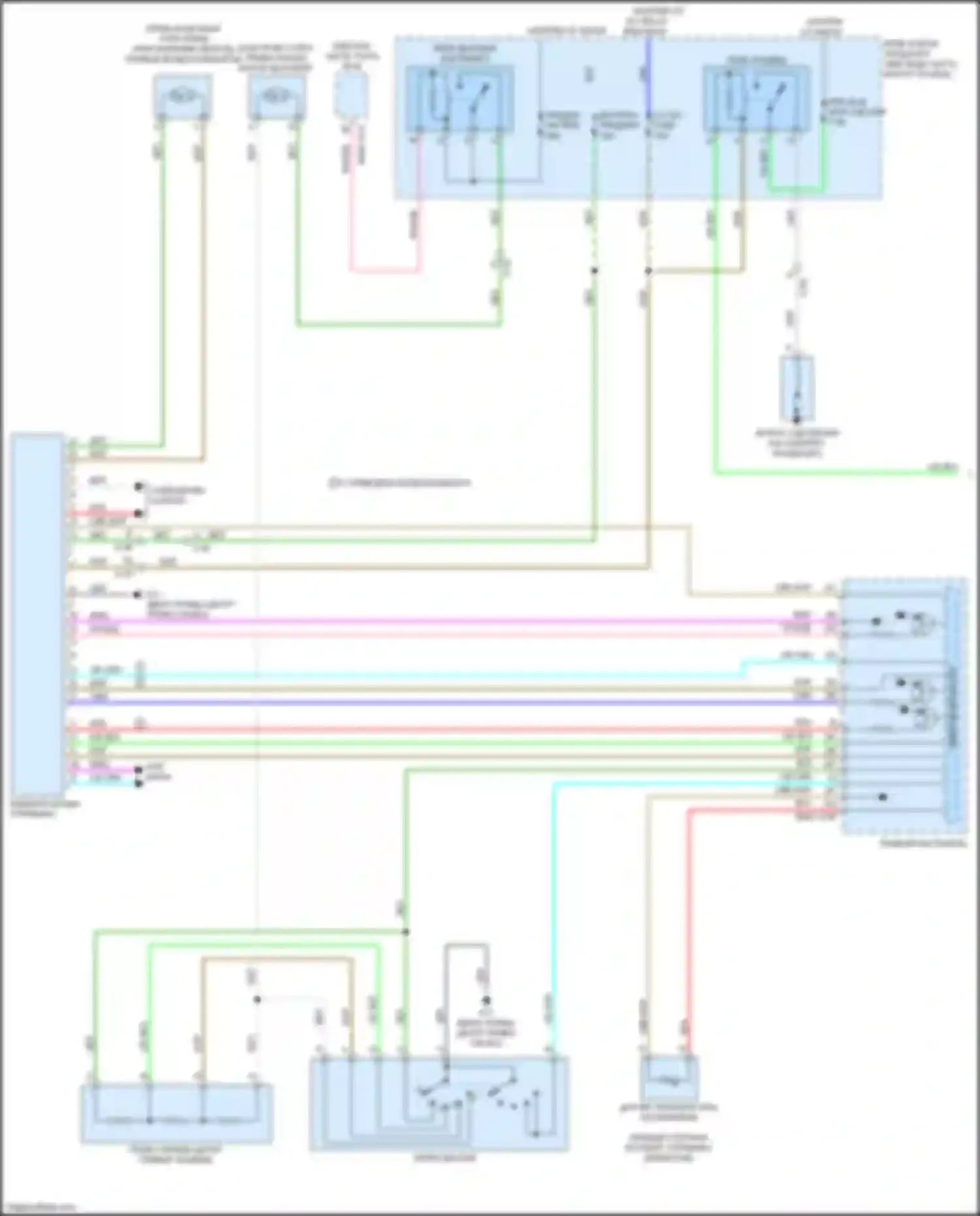 Электросхема подключения датчика температуры испарителя для Mazda CX-3 I (2015-2018)