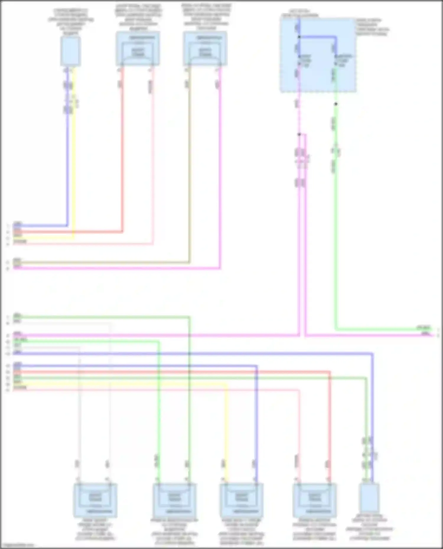 Электросхема подключения датчика зоны удара со стороны пассажира для Mazda CX-3 I (2015-2018)