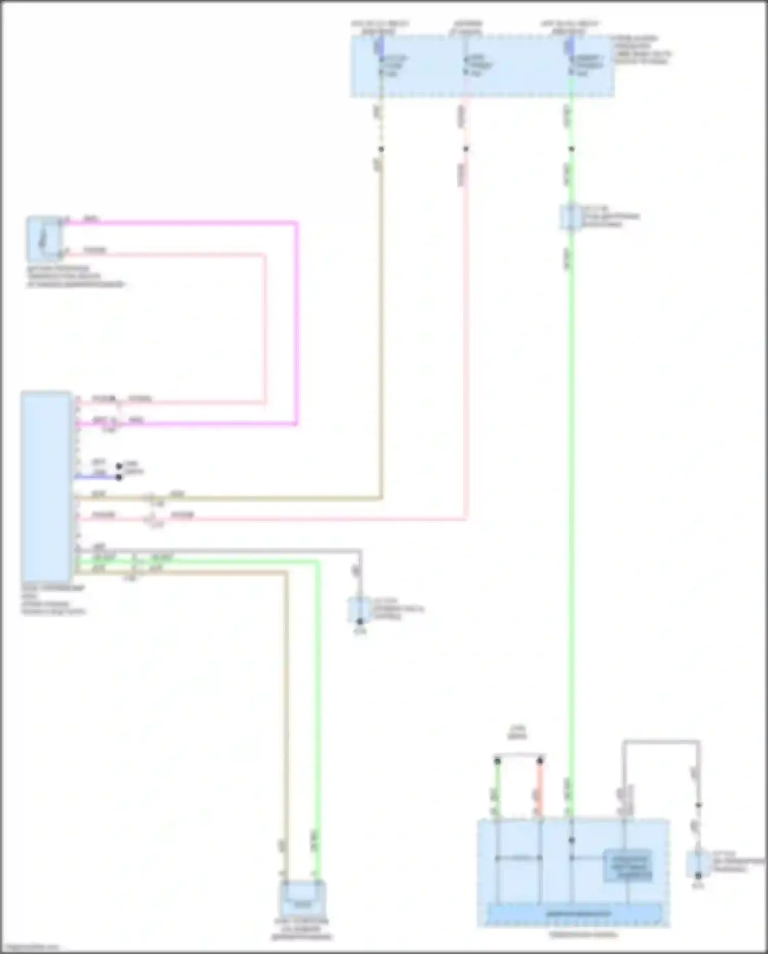 Электросхема подключения измерителя 1 предохранителя для Mazda CX-3 I (2015-2018)