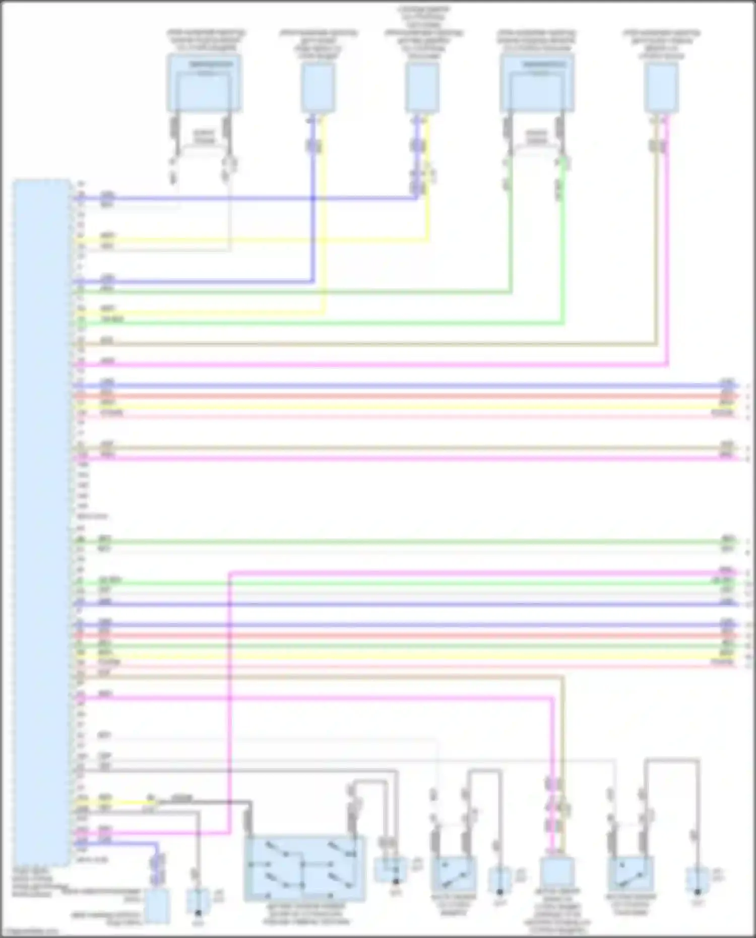 Электросхема подключения коричневого провода для Mazda CX-3 I (2015-2018)