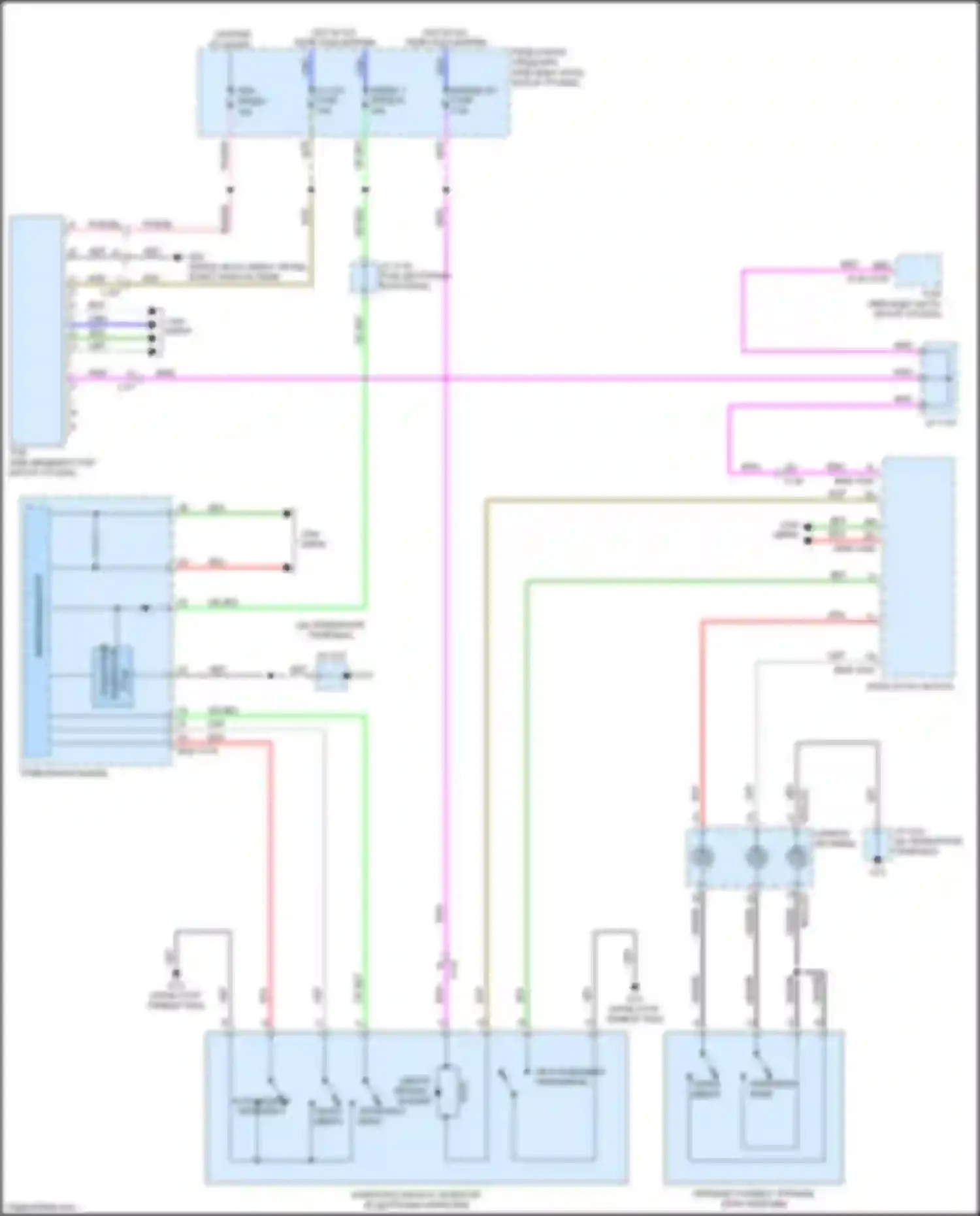 Электросхема подключения напряжения от аккумулятора для Mazda CX-3 I (2015-2018)
