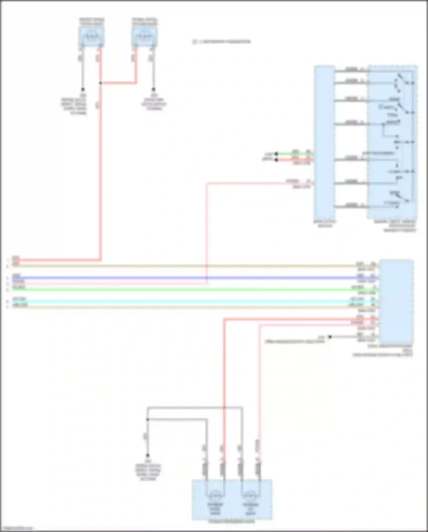 Электросхема подключения правого hi/drl фары для Mazda CX-3 I (2015-2018)