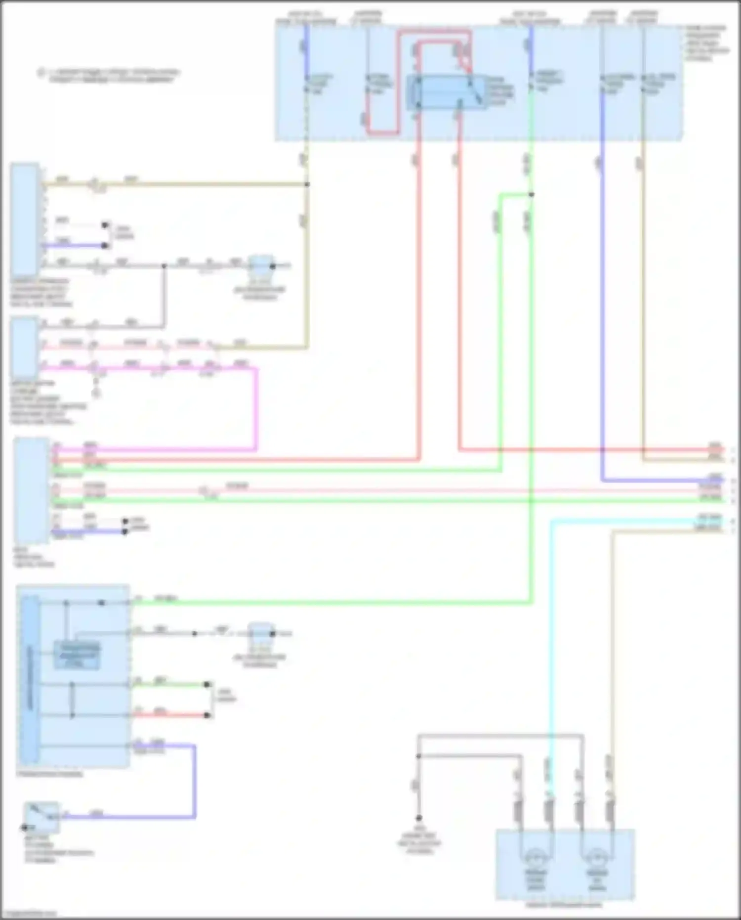 Электросхема подключения приборной панели для Mazda CX-3 I (2015-2018)