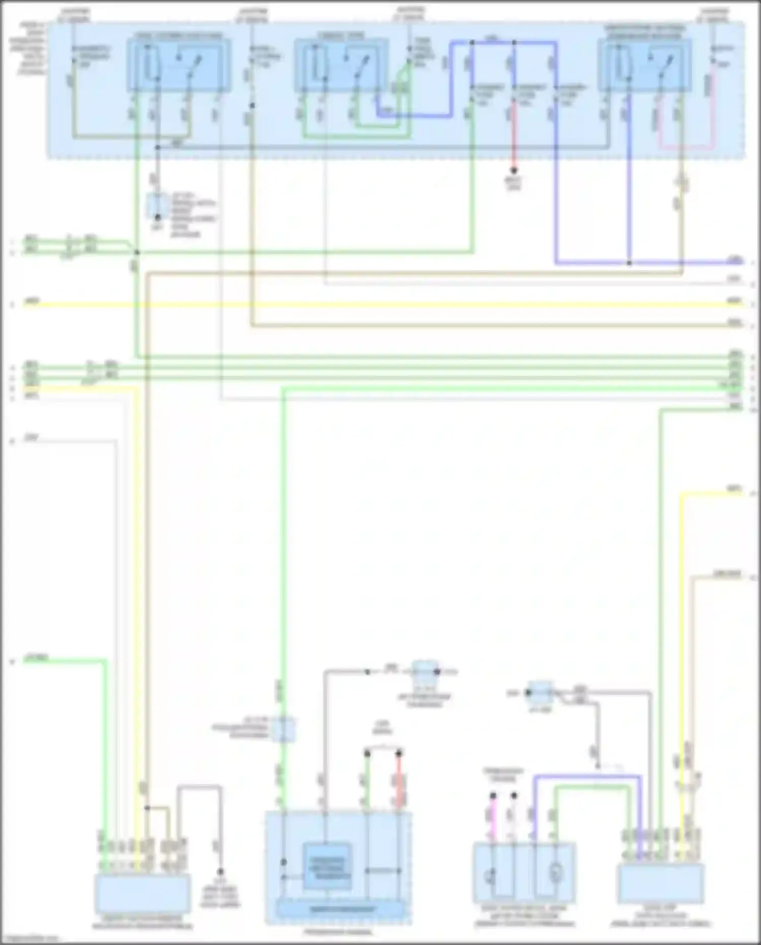 Электросхема подключения реле и блока предохранителей для Mazda CX-3 I (2015-2018)