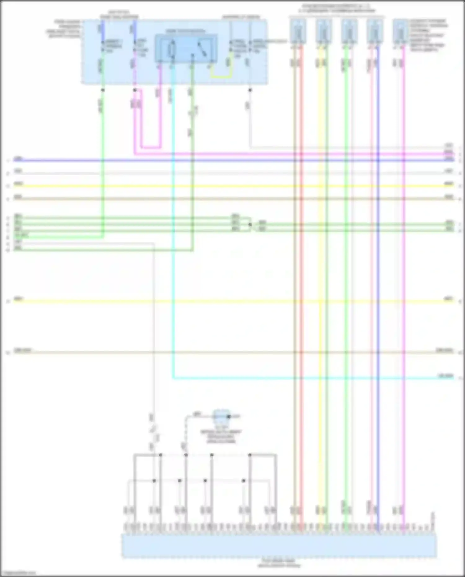 Электросхема подключения реле под напряжения для Mazda CX-3 I (2015-2018)