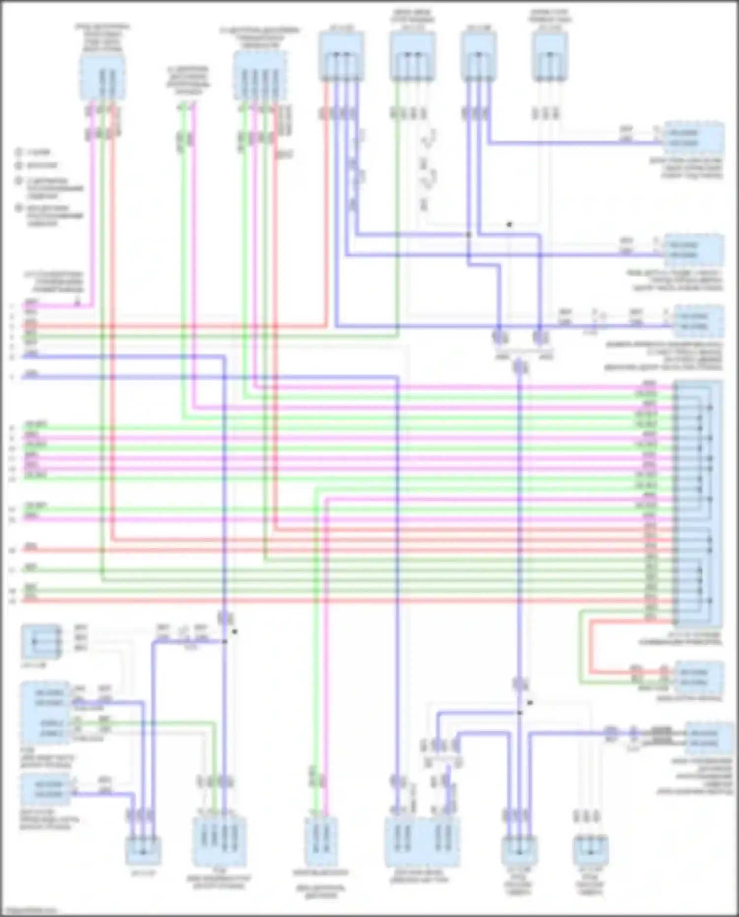 Электросхема подключения с боза для Mazda CX-3 I (2015-2018)