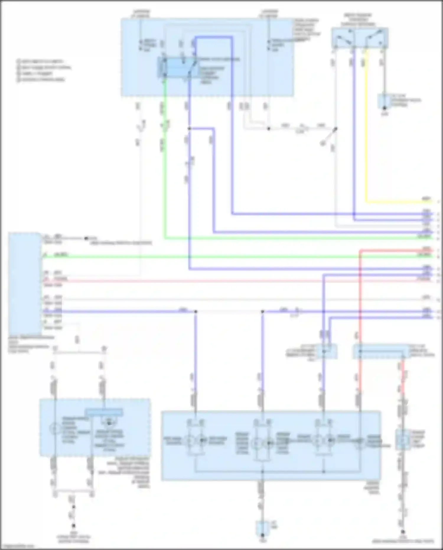 Электросхема подключения синего провода для Mazda CX-3 I (2015-2018)