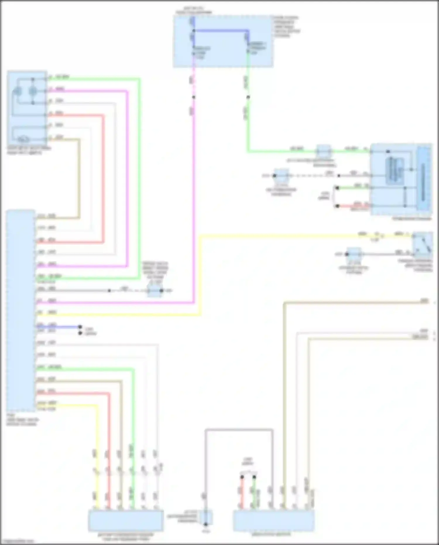 Электросхема подключения светло-коричневый провода для Mazda CX-3 I (2015-2018)