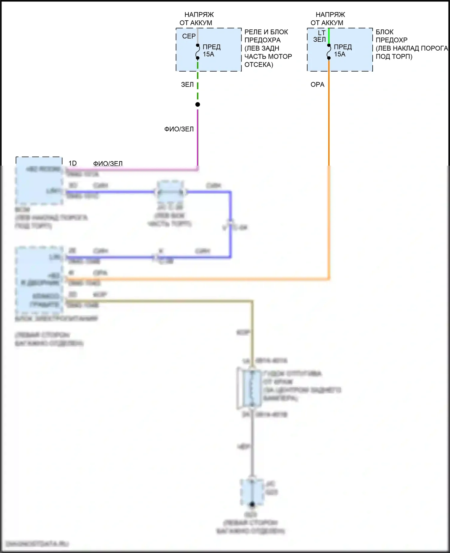 CX-30 Mazda I (2019-2024): Электросхема сигнализаций сигнализации 