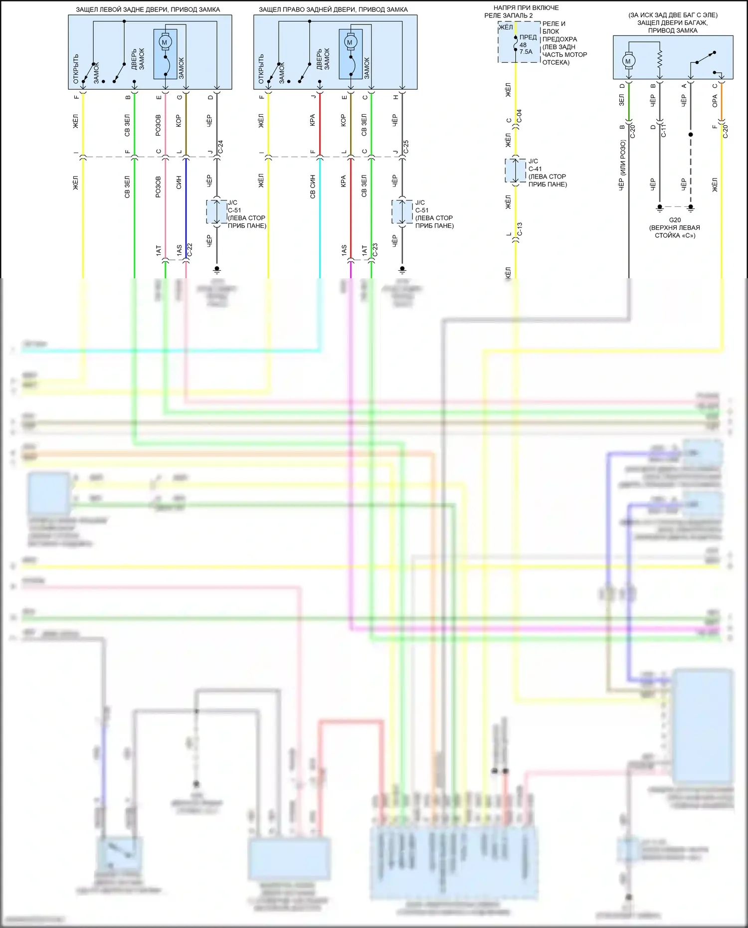 CX-30 Mazda I (2019-2024): Сигнализации электросхема (3 из 4) 