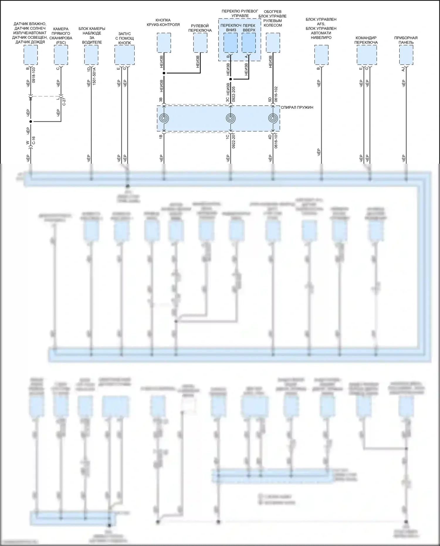 CX-30 Mazda I (2019-2024): Электросхема точек подключения масс (1 из 4) 
