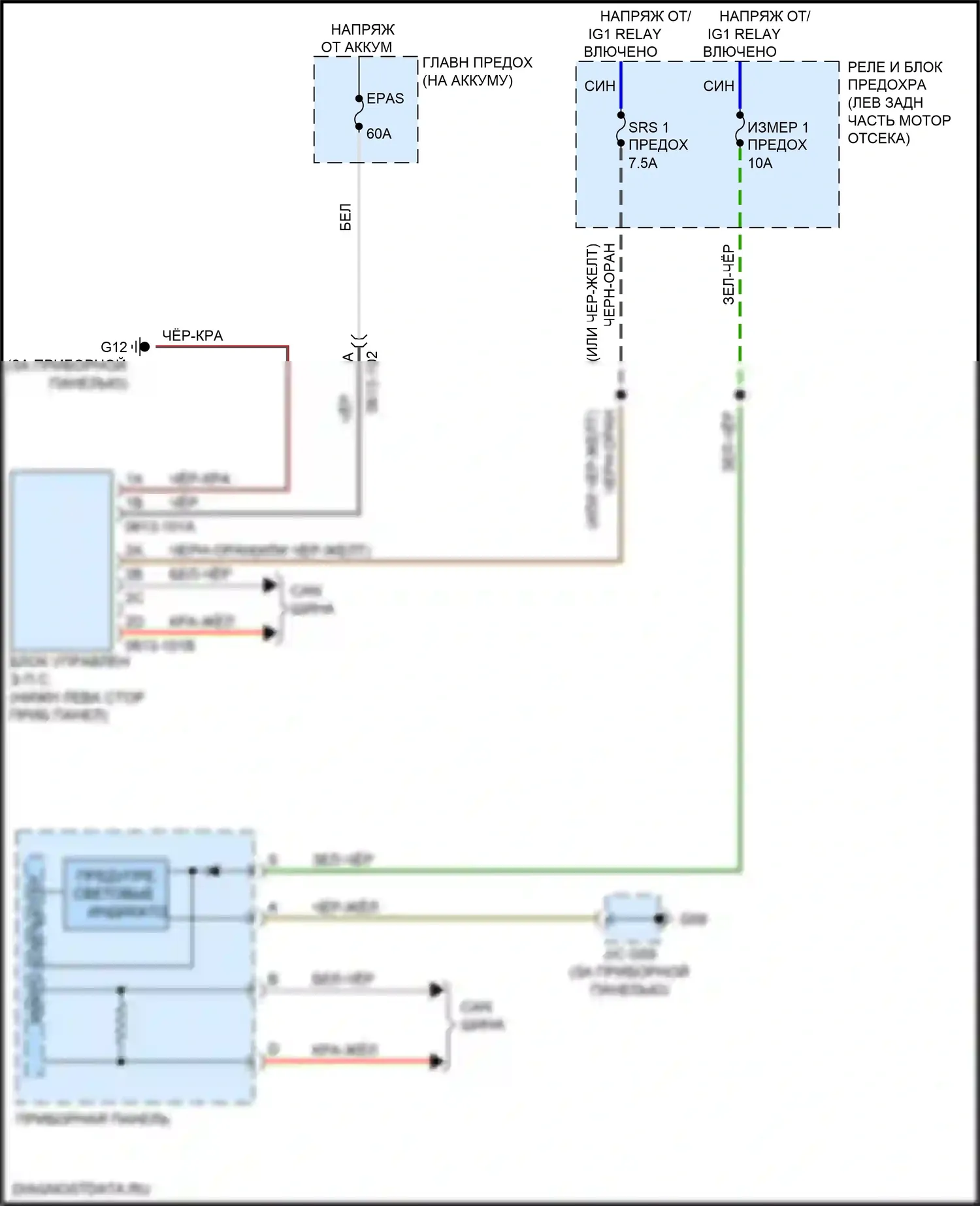 CX-5 Mazda I рестайлинг (2015-2017): Электросхема электроусилителя руля 