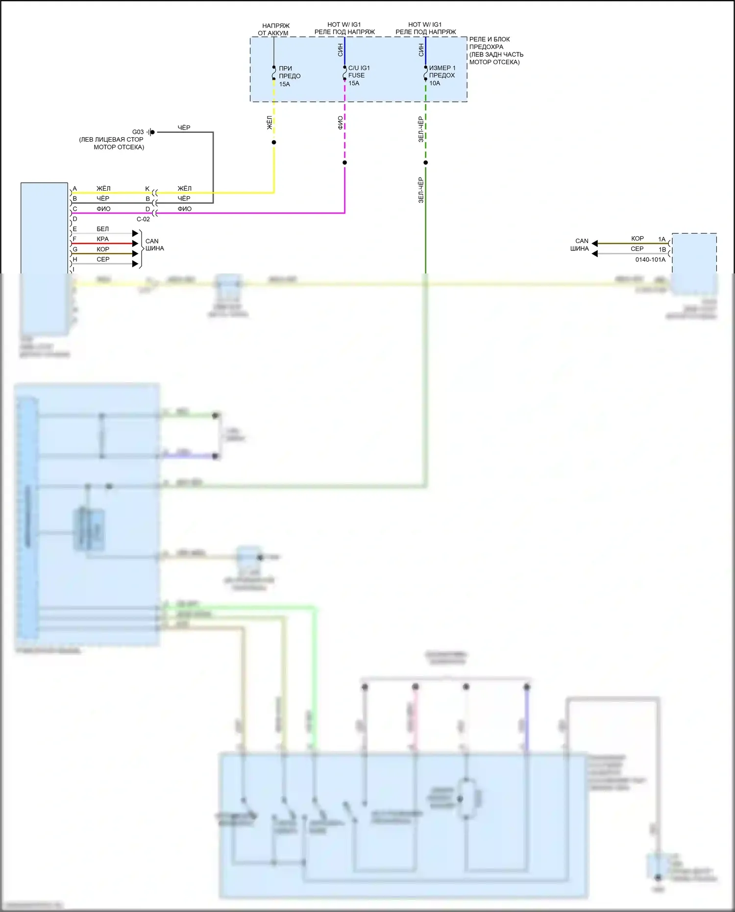 CX-5 Mazda I рестайлинг (2015-2017): Электросхема автоматической коробки передач 