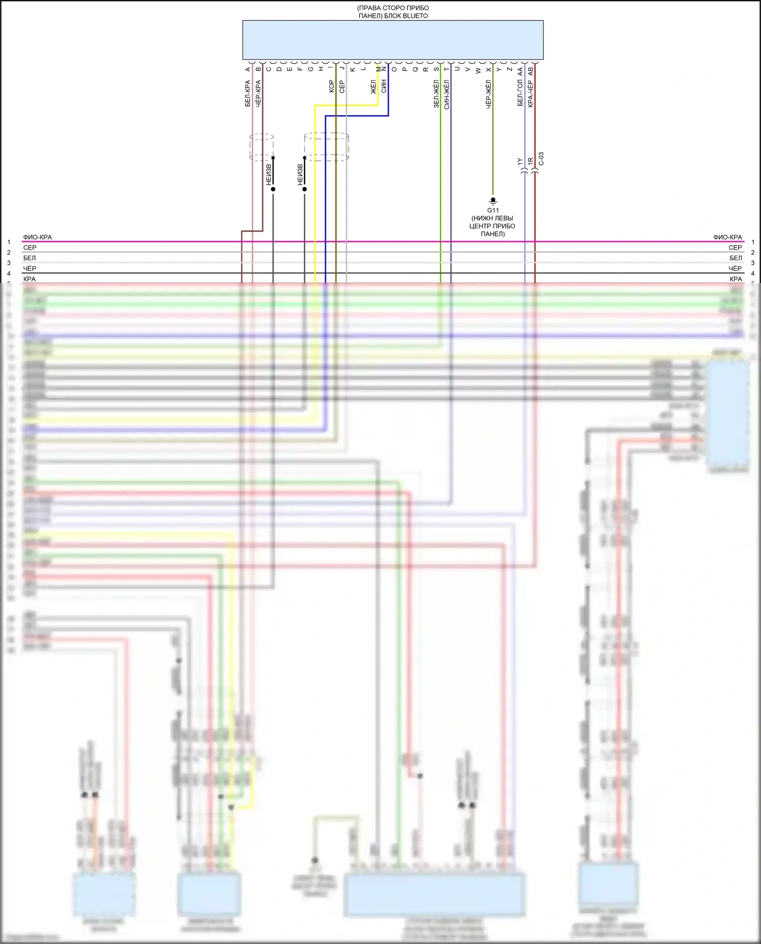 CX-5 Mazda I (2011-2015): Электросхема магнитолы, с bose (3 из 4) 