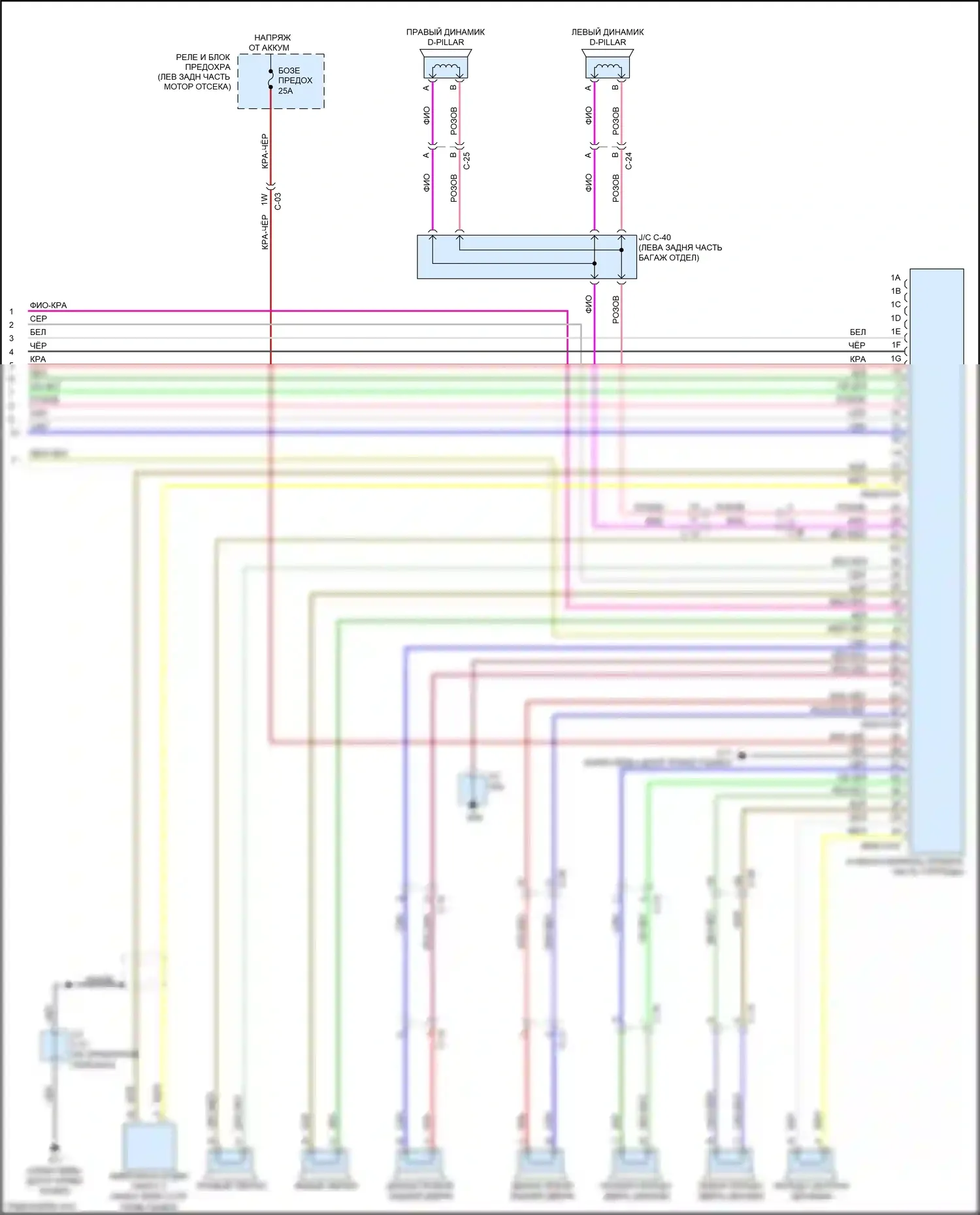 CX-5 Mazda I (2011-2015): Электросхема навигации, с bose (4 из 4) 