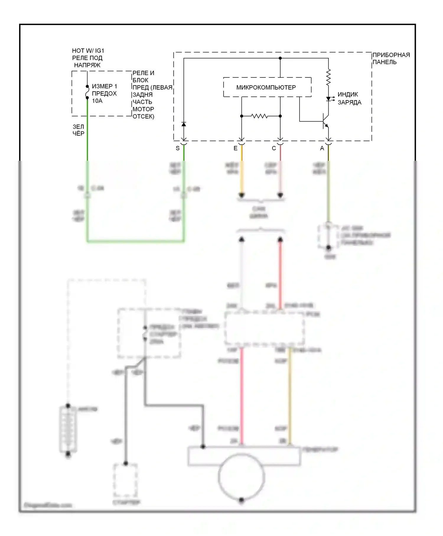 CX-5 Mazda I (2011-2015): Электросхема генератора 