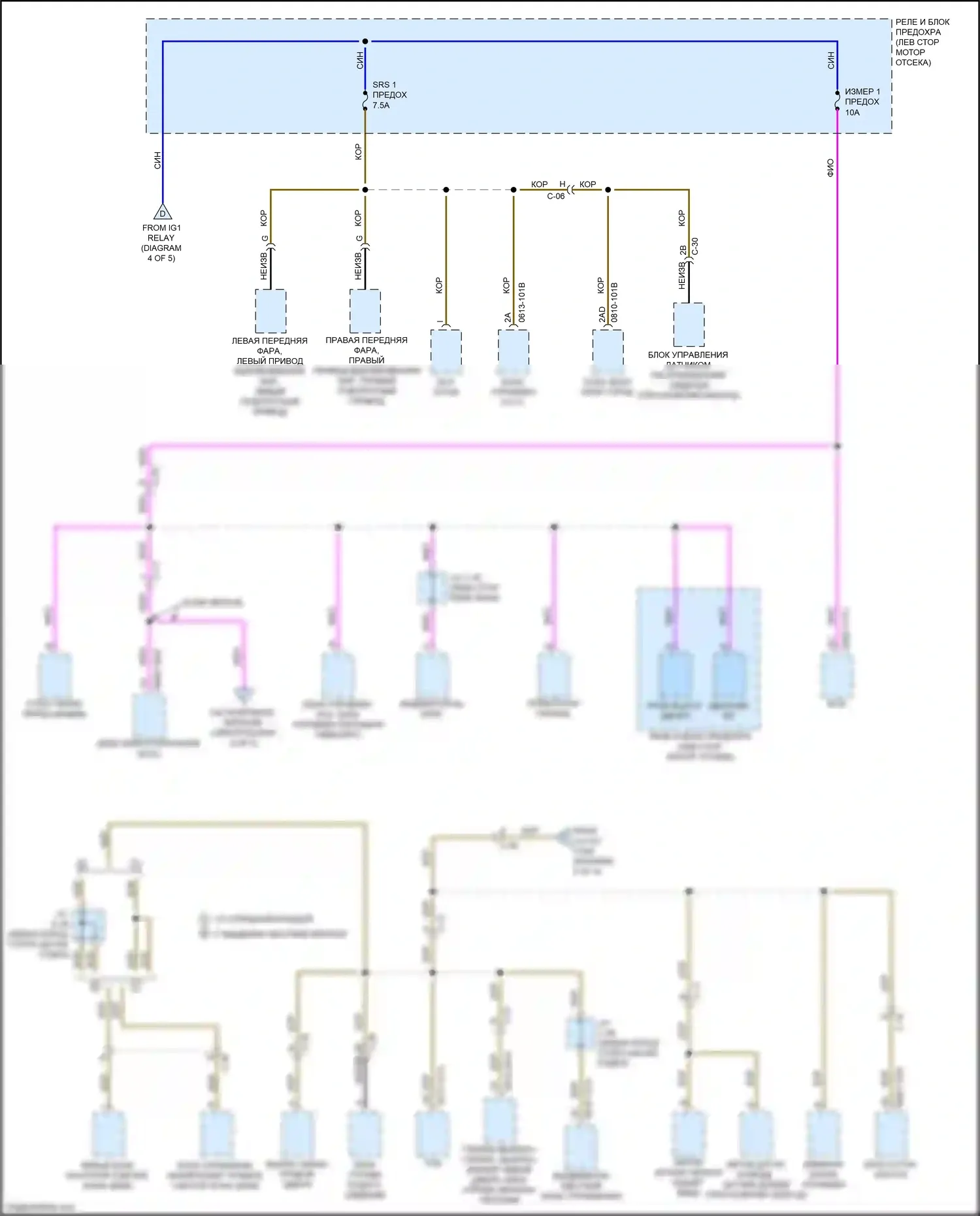 CX-5 Mazda II рестайлинг (2021-2024): Электросхема блока предохранителей реле (5 из 5) 