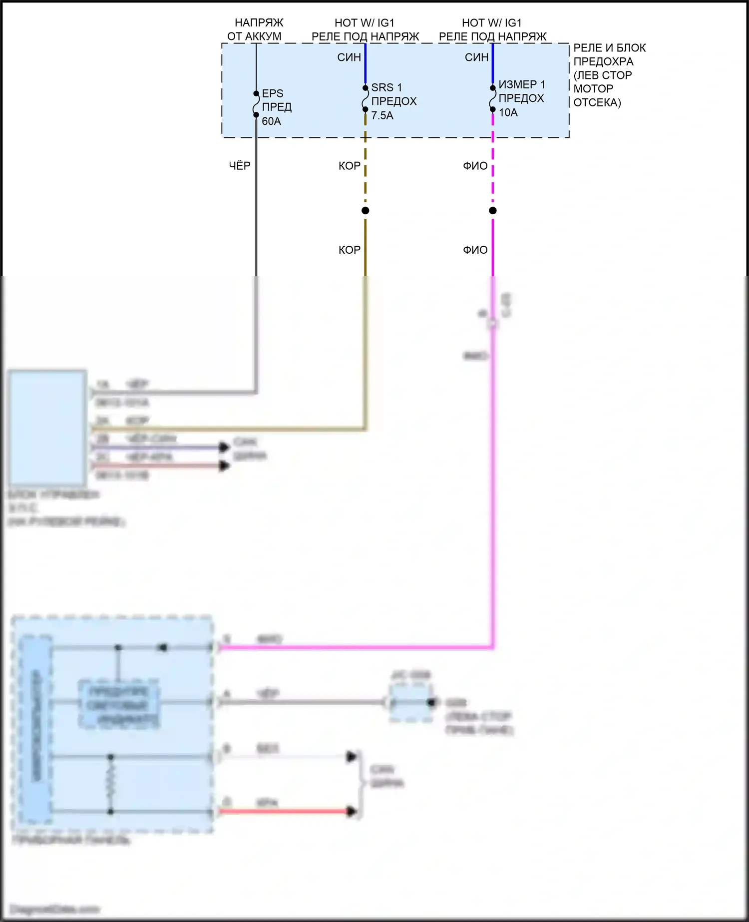 CX-5 Mazda II рестайлинг (2021-2024): Электросхема электроусилителя руля 