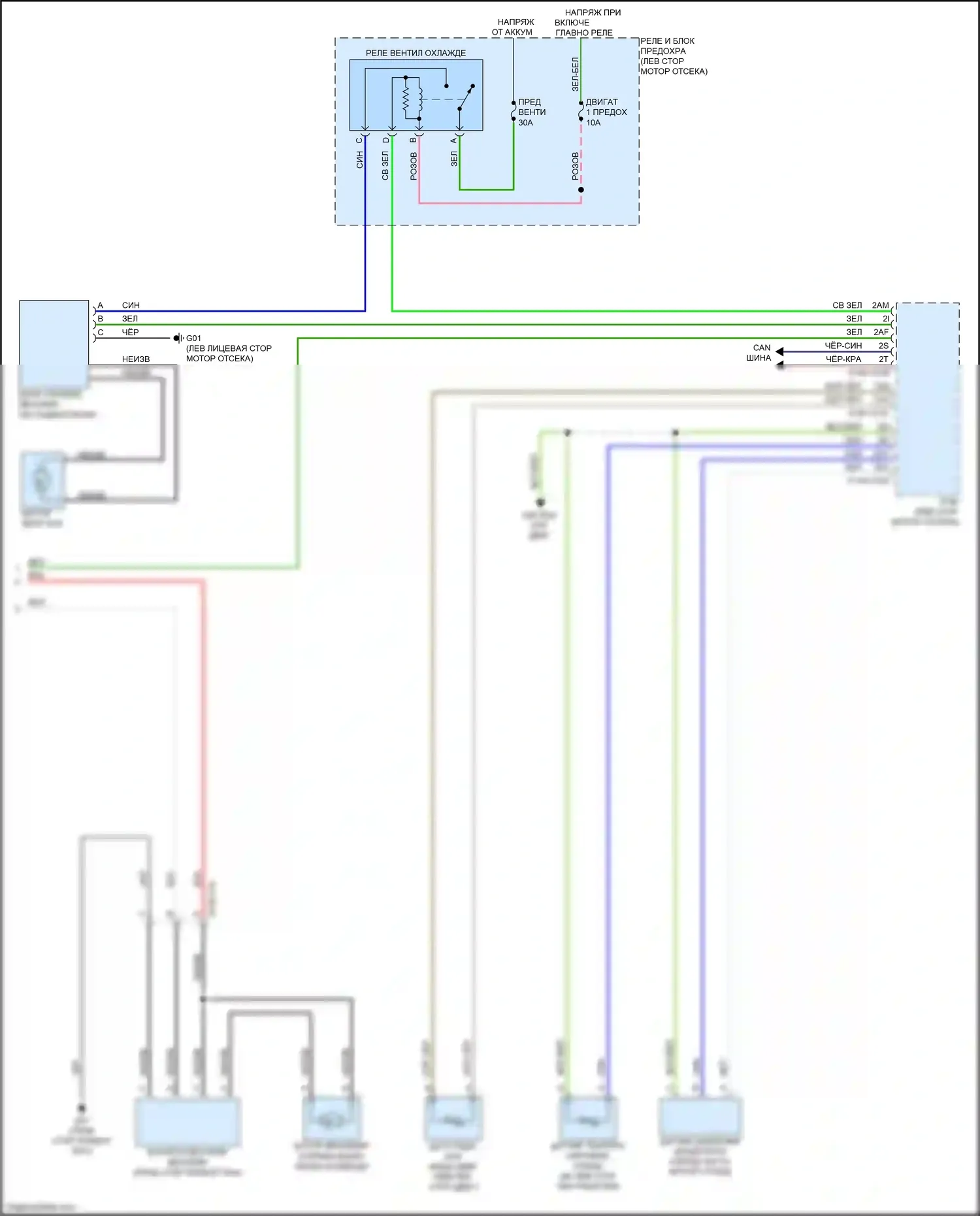 CX-5 Mazda II рестайлинг (2021-2024): Электросхема климат контроля (2 из 2) 