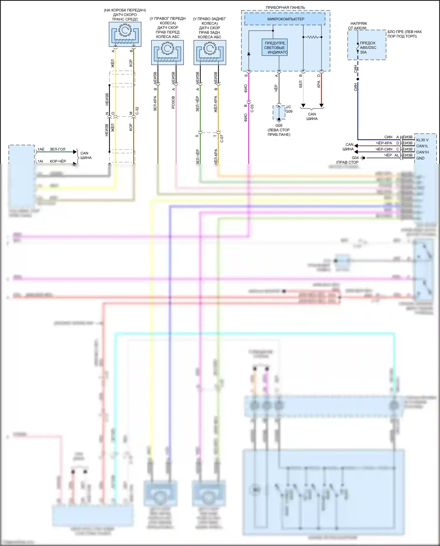 CX-5 Mazda II рестайлинг (2021-2024): Электросхема круиз-контроля (2 из 2) 