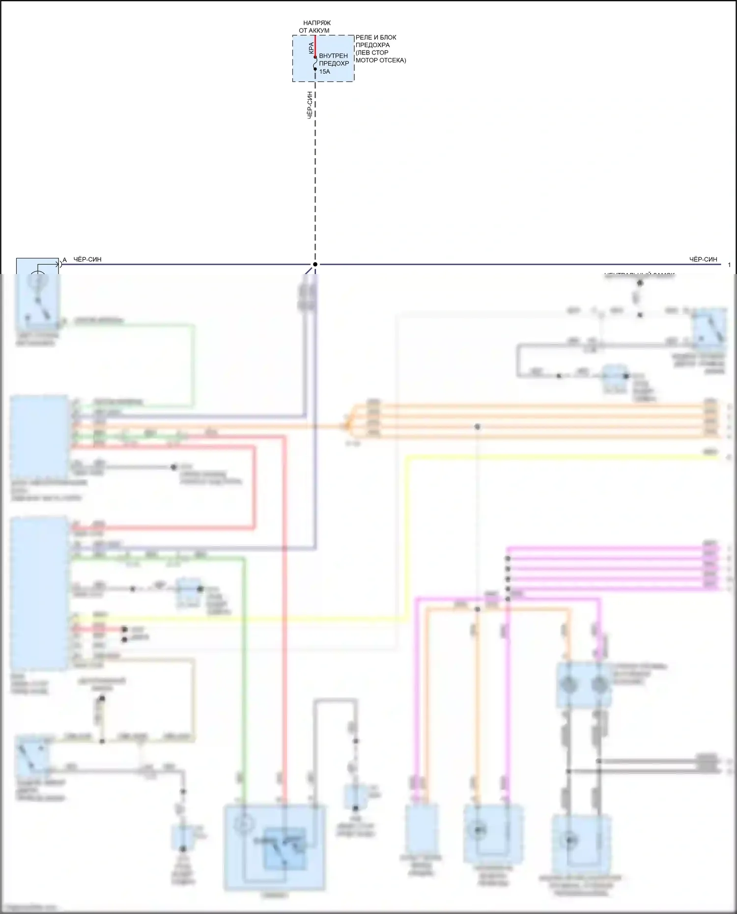 CX-5 Mazda II рестайлинг (2021-2024): Электросхема освещения салона (1 из 2) 