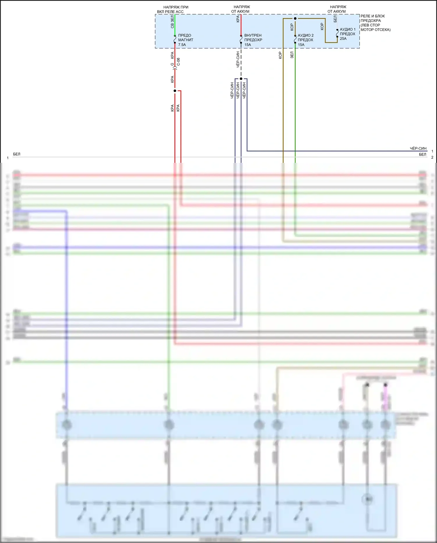 CX-5 Mazda II рестайлинг (2021-2024): Электросхема навигации, со спутниковой магнитолой bose и sirius xm (2 из 5) 