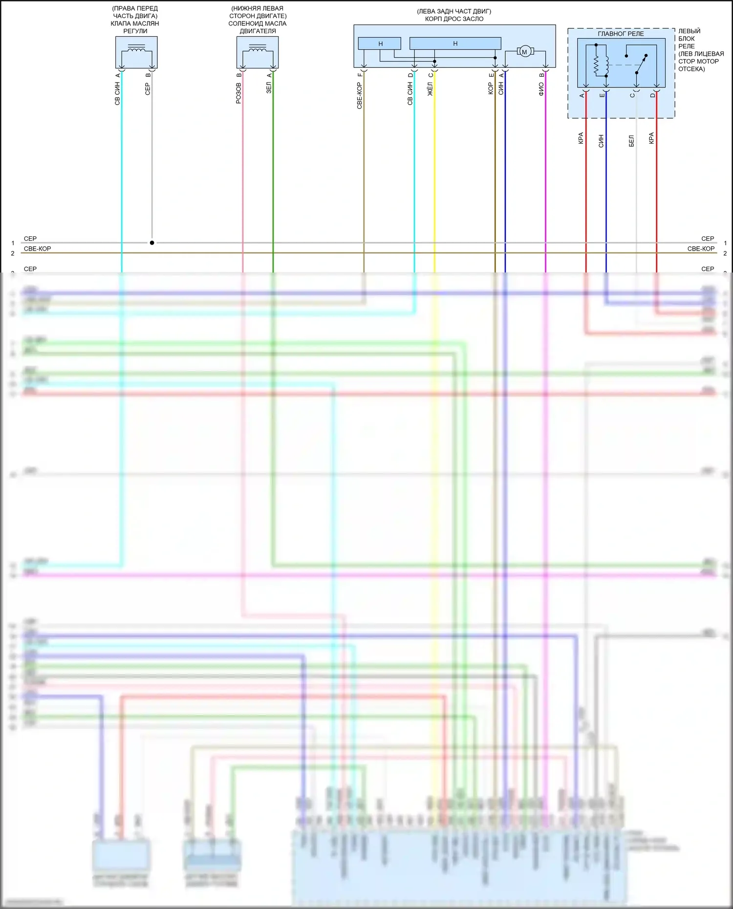 CX-5 Mazda II (2017-2022): Электросхема двигателя 2.5l turbo skyactiv (3 из 7) 