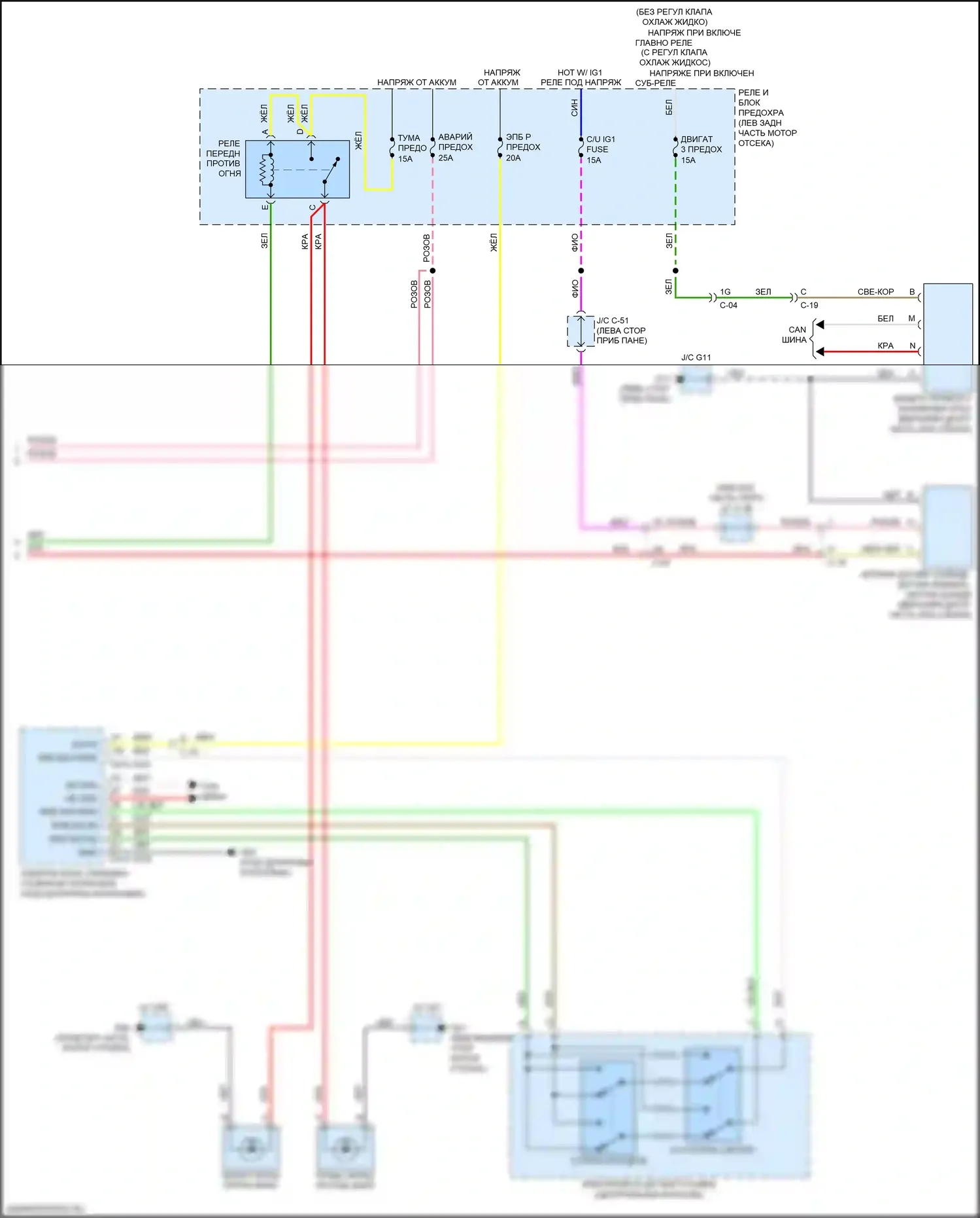 CX-5 Mazda II (2017-2022): Электросхема фар (3 из 3) 