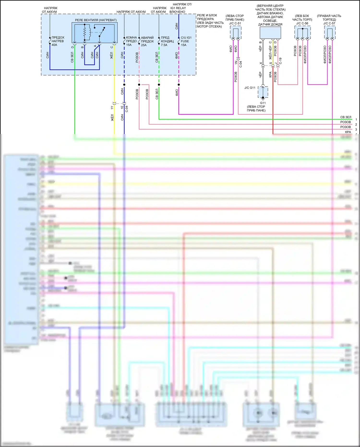 CX-5 Mazda II (2017-2022): 2,2л турбодизеля, электросхема климат контроля (1 из 4) 